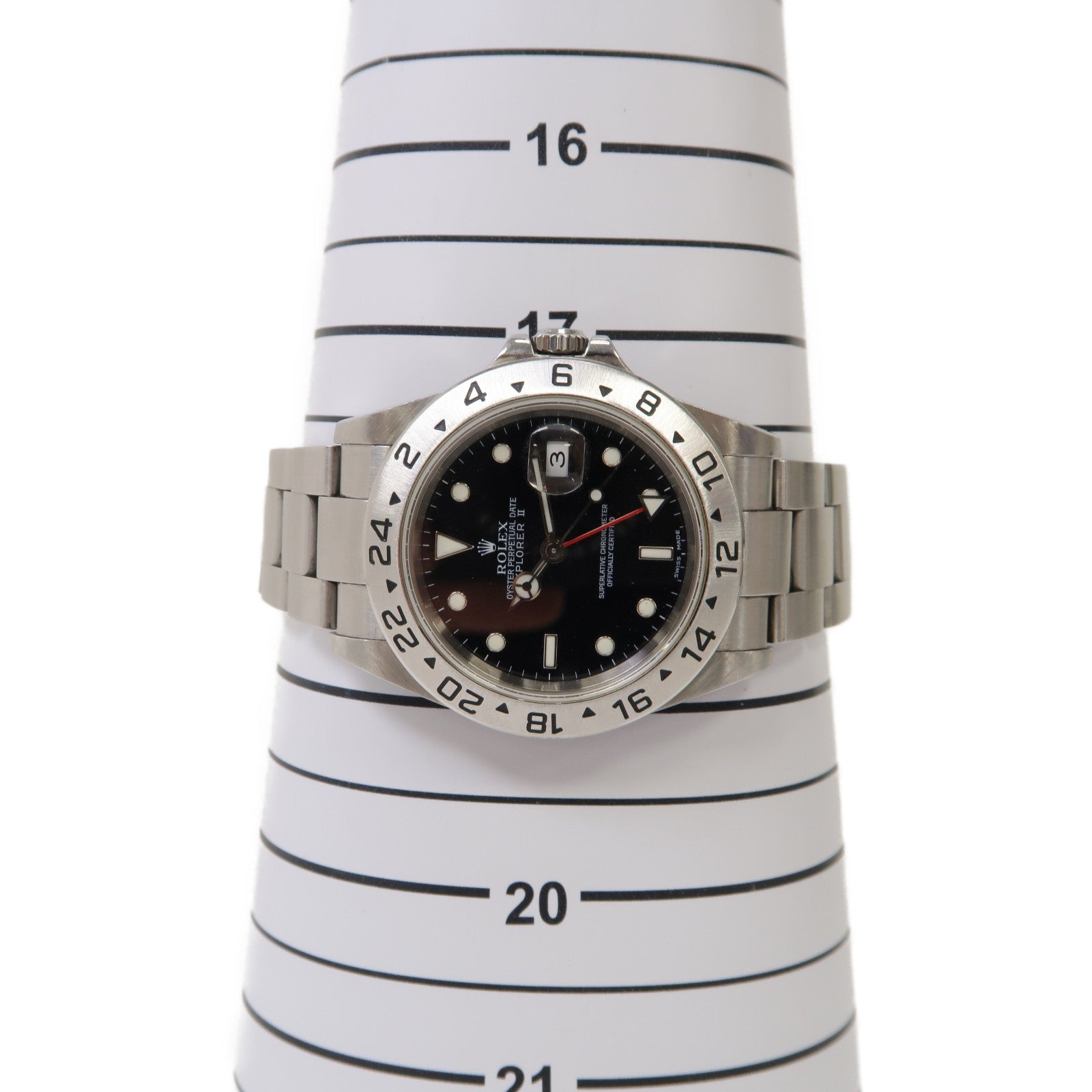 ROLEX Explorer II不鏽鋼自動機芯手錶銀色/黑色