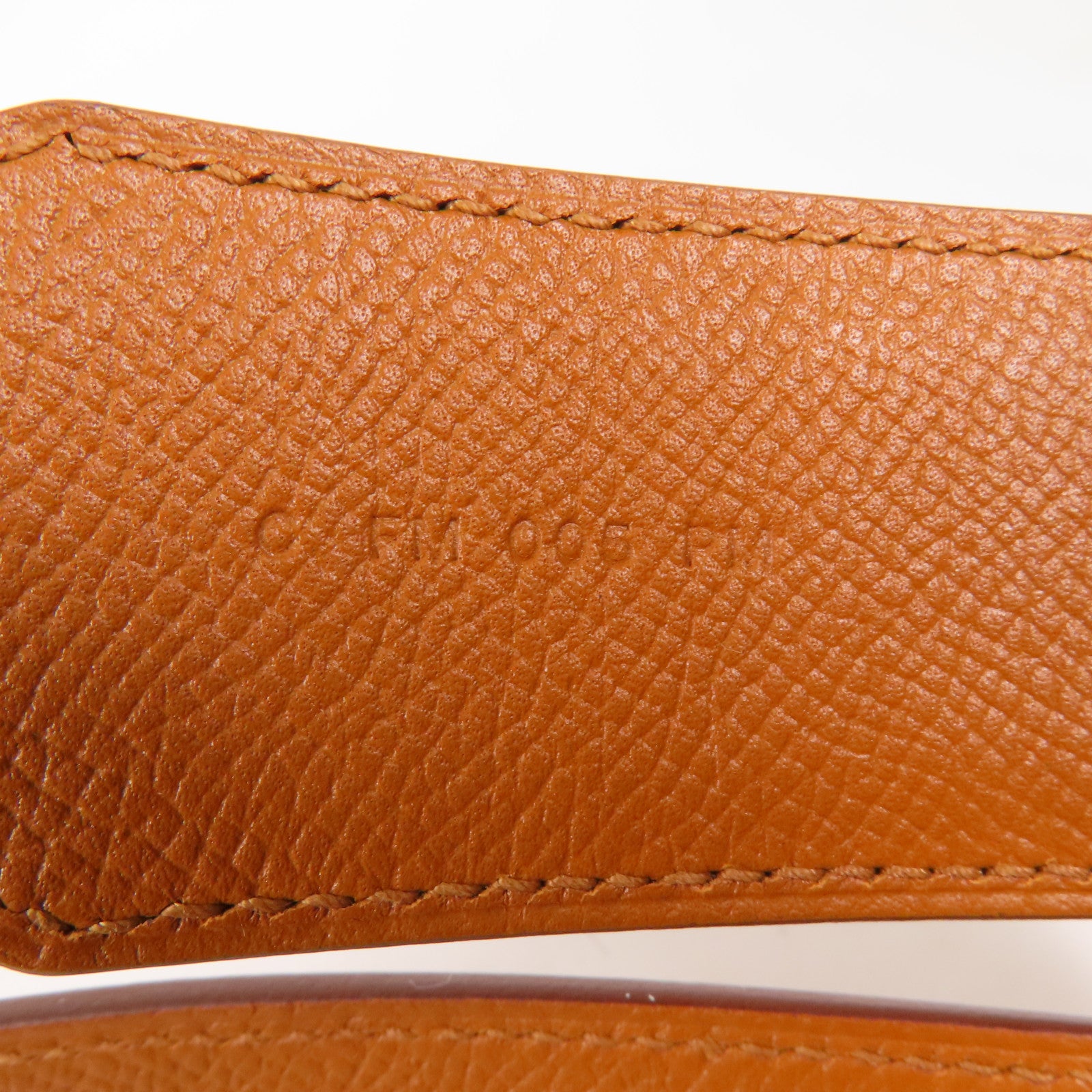 HERMES Epsom皮革Shoulder Strap銀扣肩帶Gold