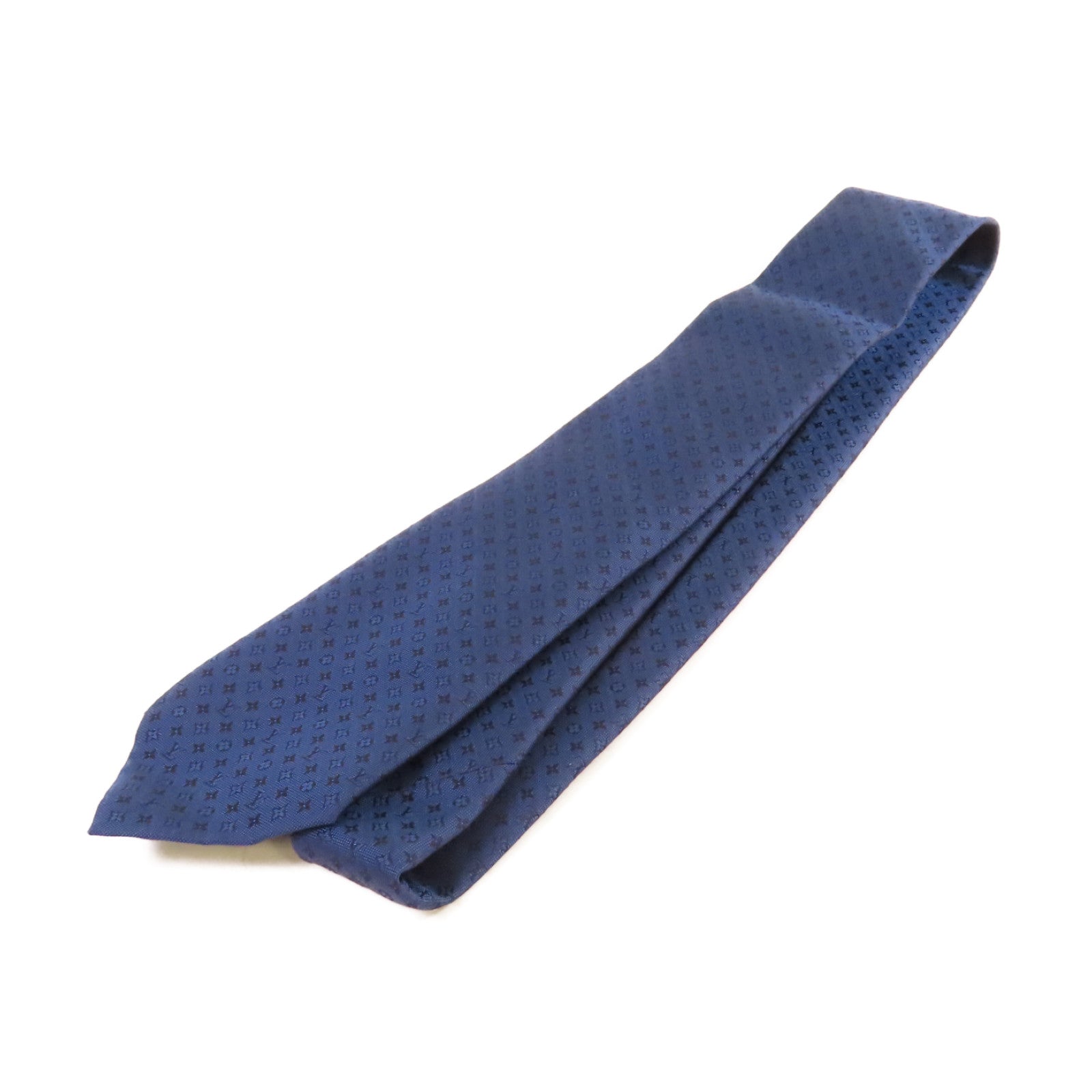 LOUIS VUITTON 絲質Necktie領帶寶藍色
