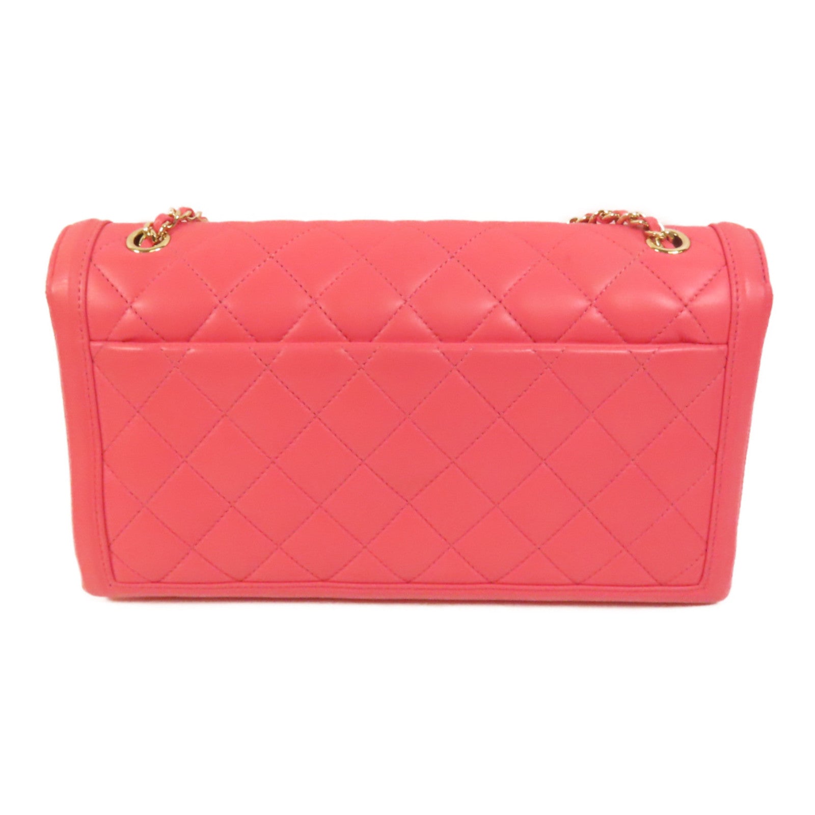 CHANEL 羊皮皮革Qulited Medium金扣肩背袋