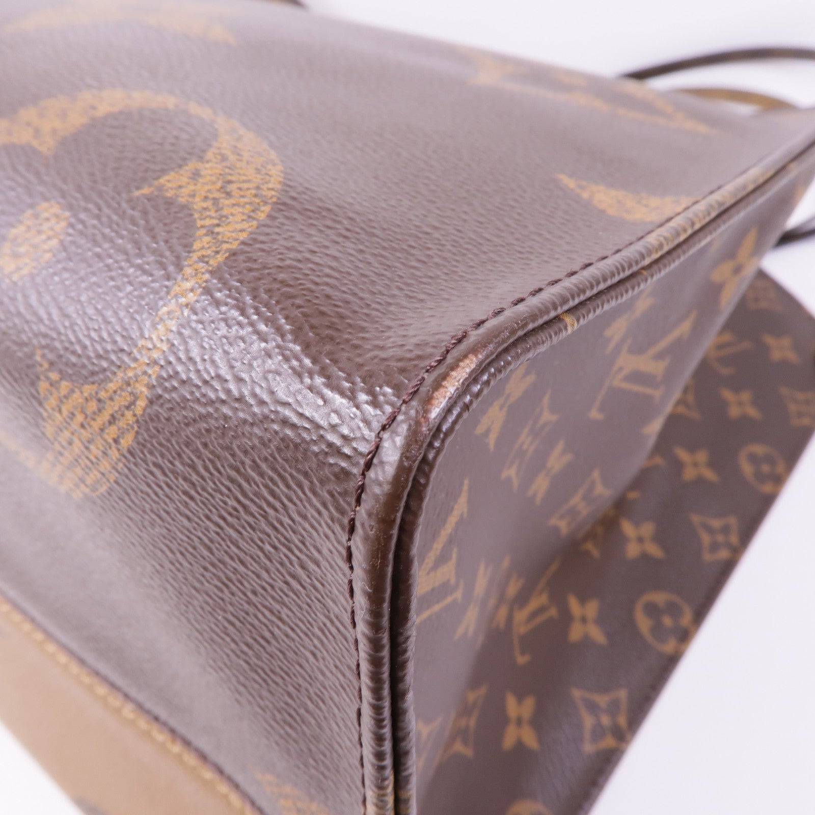 LOUIS VUITTON 【激減優惠】Monogram Giant On The Go GM金扣手挽肩背兩用袋