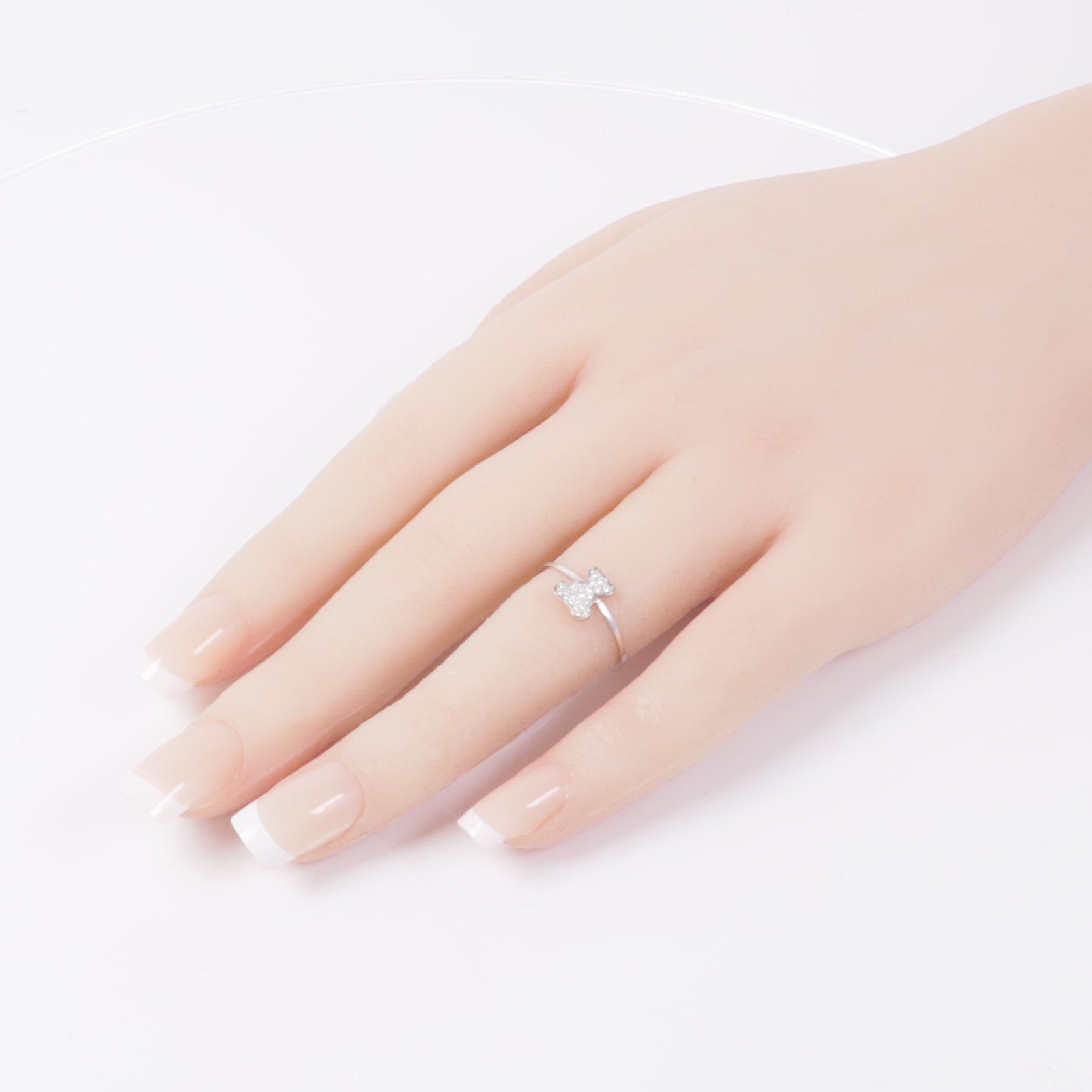 JEWELRY 18K白金Qeelin Diamond Ring鑽石戒指US#5.75