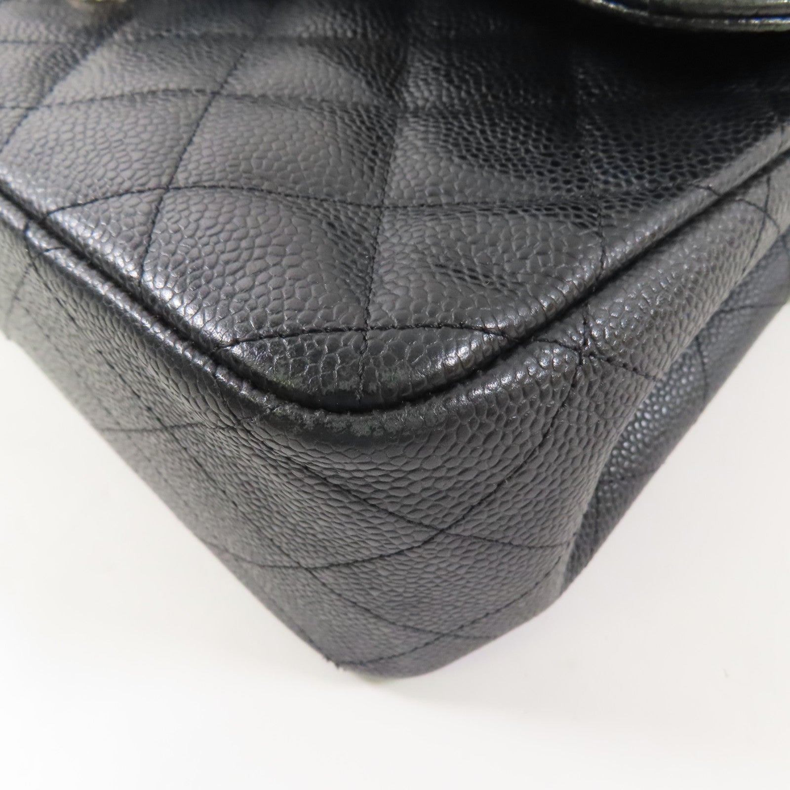 CHANEL CC SHW Large Classic Shoulder Bag A58600 Calfskin Leather