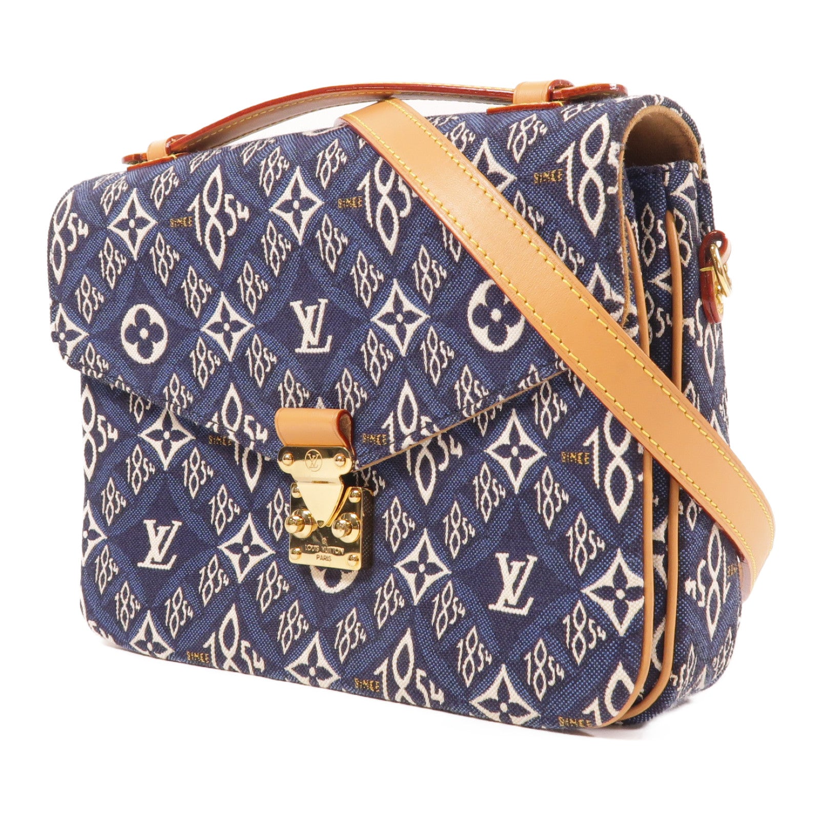 LOUIS VUITTON LV GHW Pochette Metis Shoulder Bag M57395 Monogram Jacquard Blue