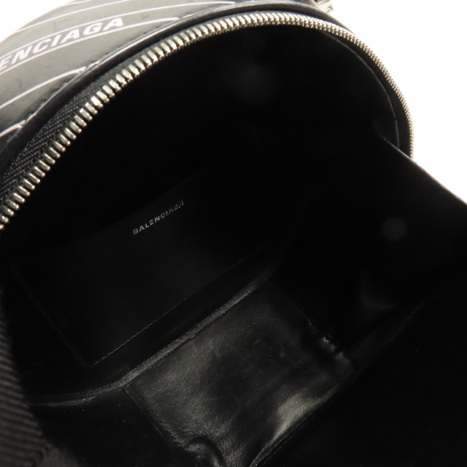 BALENCIAGA 【激減優惠】牛皮皮革2way Shoulder Bag銀扣手挽肩背兩用袋黑色