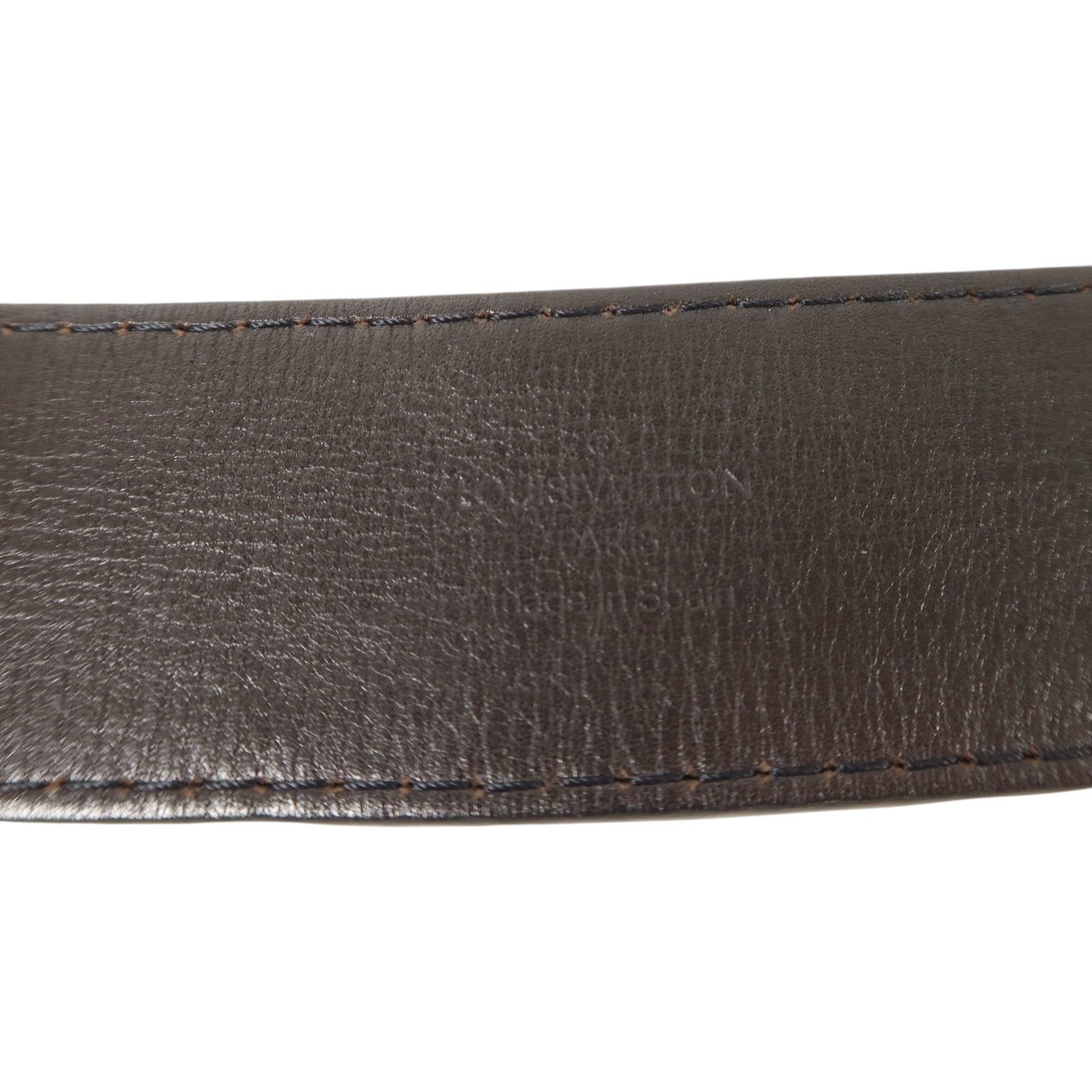 LOUIS VUITTON 牛皮皮革Ceinture LV Initials 90cm Belt金扣皮帶