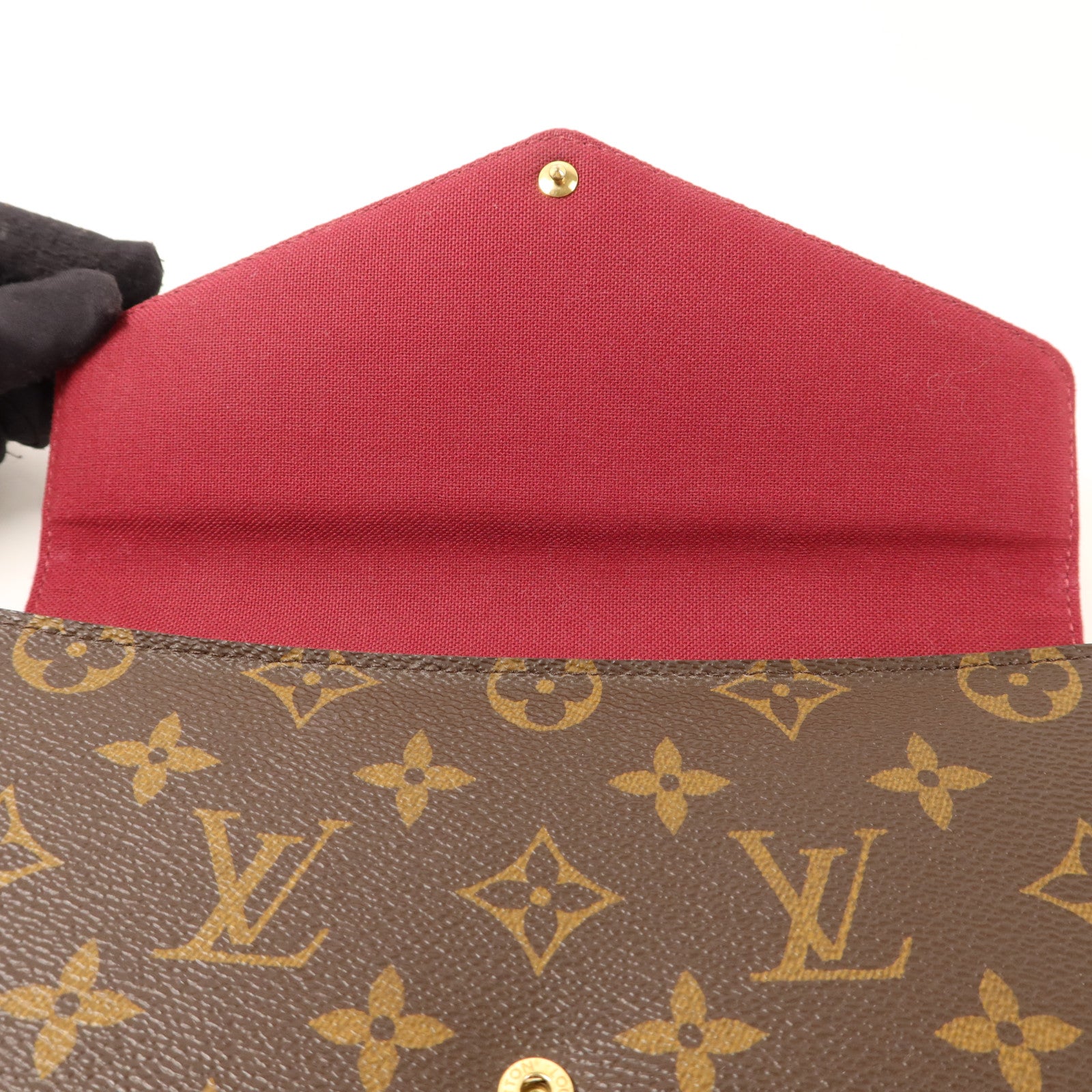LOUIS VUITTON Monogram Pochette Felicie金扣鏈帶肩背袋