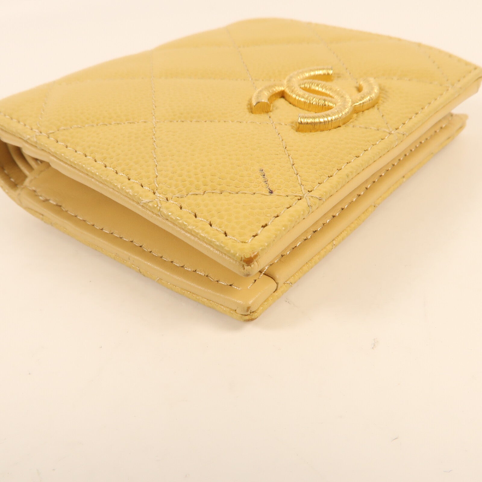 CHANEL 牛皮皮革Wallet金扣錢包