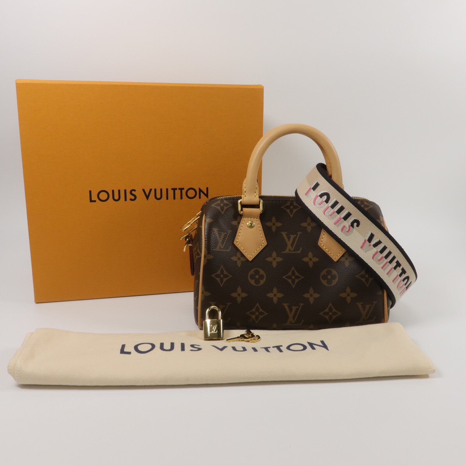LOUIS VUITTON Monogram Speedy Bandouliere 20手挽肩背兩用袋
