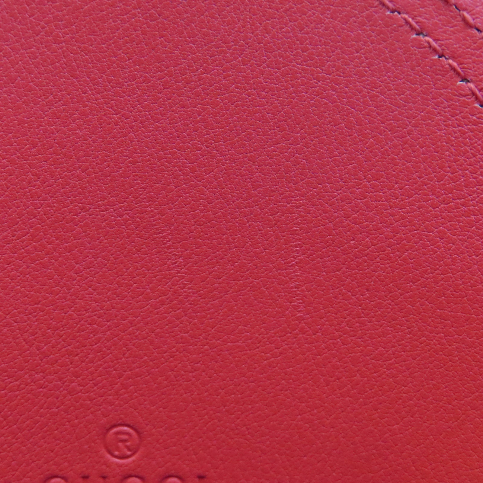 GUCCI 【激減優惠】塗層帆布Chain Shoulder金扣鏈帶肩背袋啡色/紅色