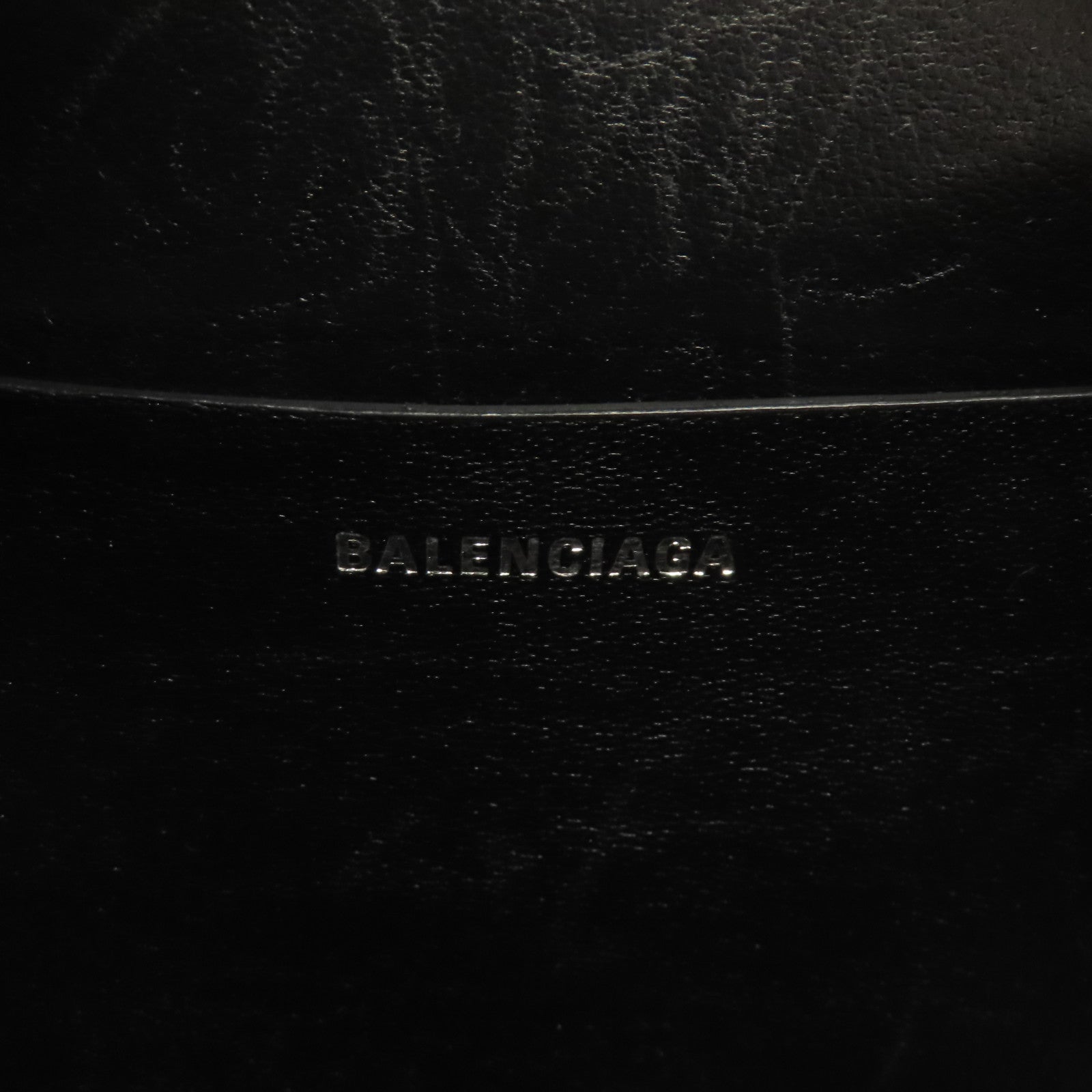 BALENCIAGA 【激減優惠】牛皮皮革2way Shoulder Bag銀扣手挽肩背兩用袋黑色