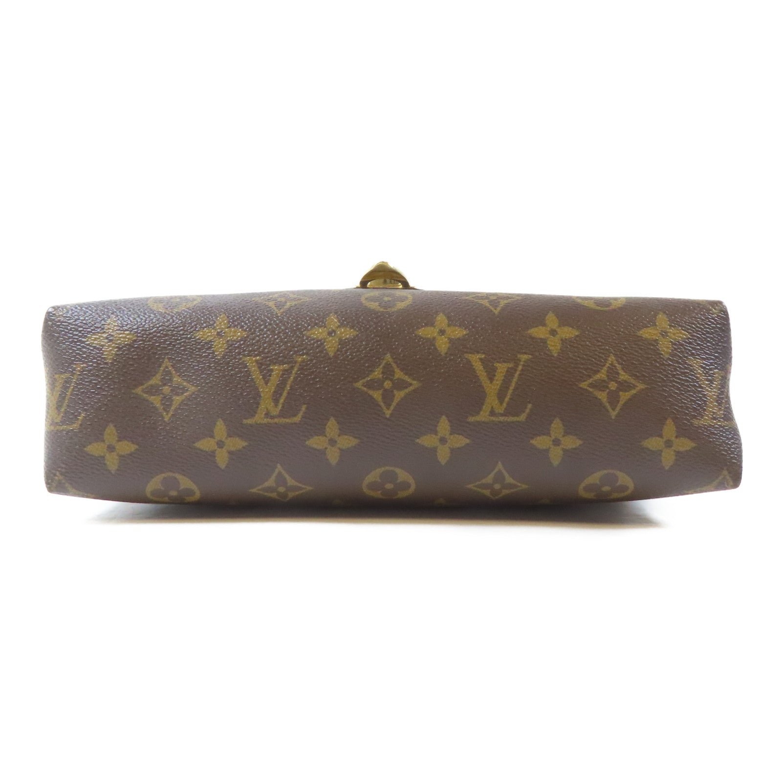 LOUIS VUITTON 【激減優惠】Monogram Saint Placide金扣鏈帶肩背袋啡色/黑色