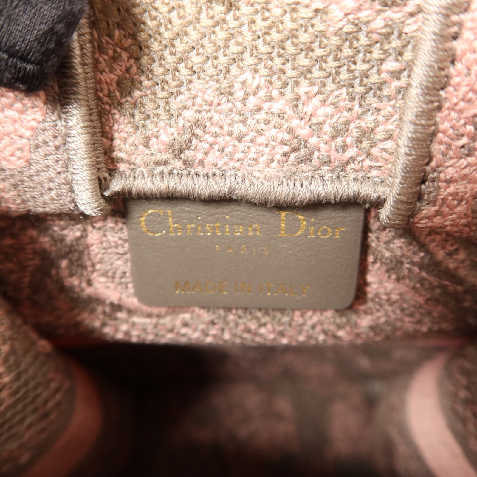 Dior 帆布Mini Vertical Book Tote金扣手挽肩背兩用袋