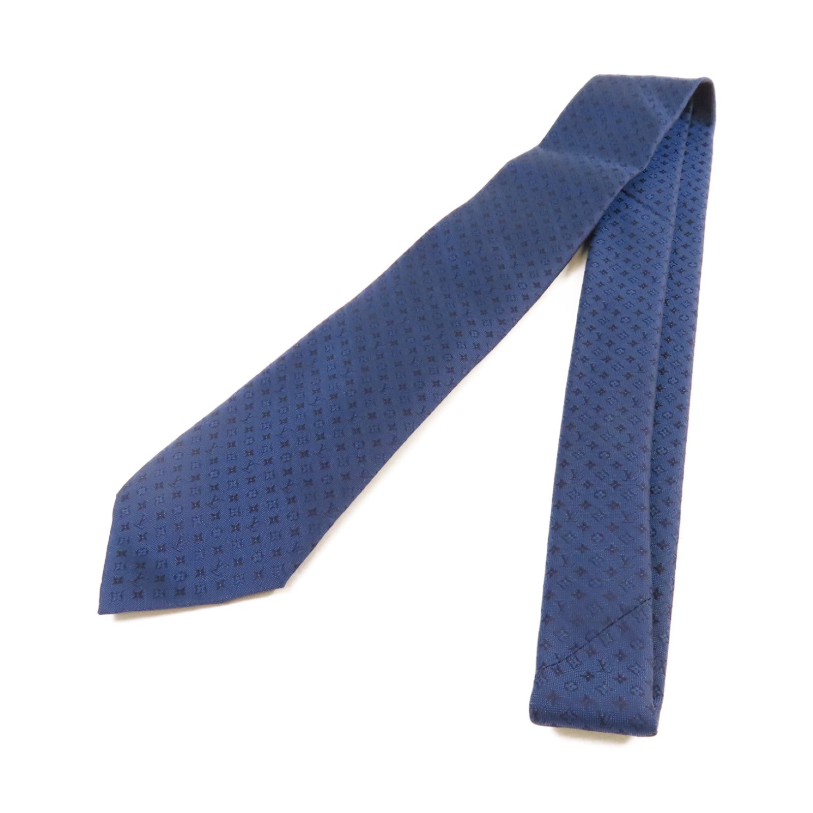 LOUIS VUITTON 絲質Necktie領帶寶藍色