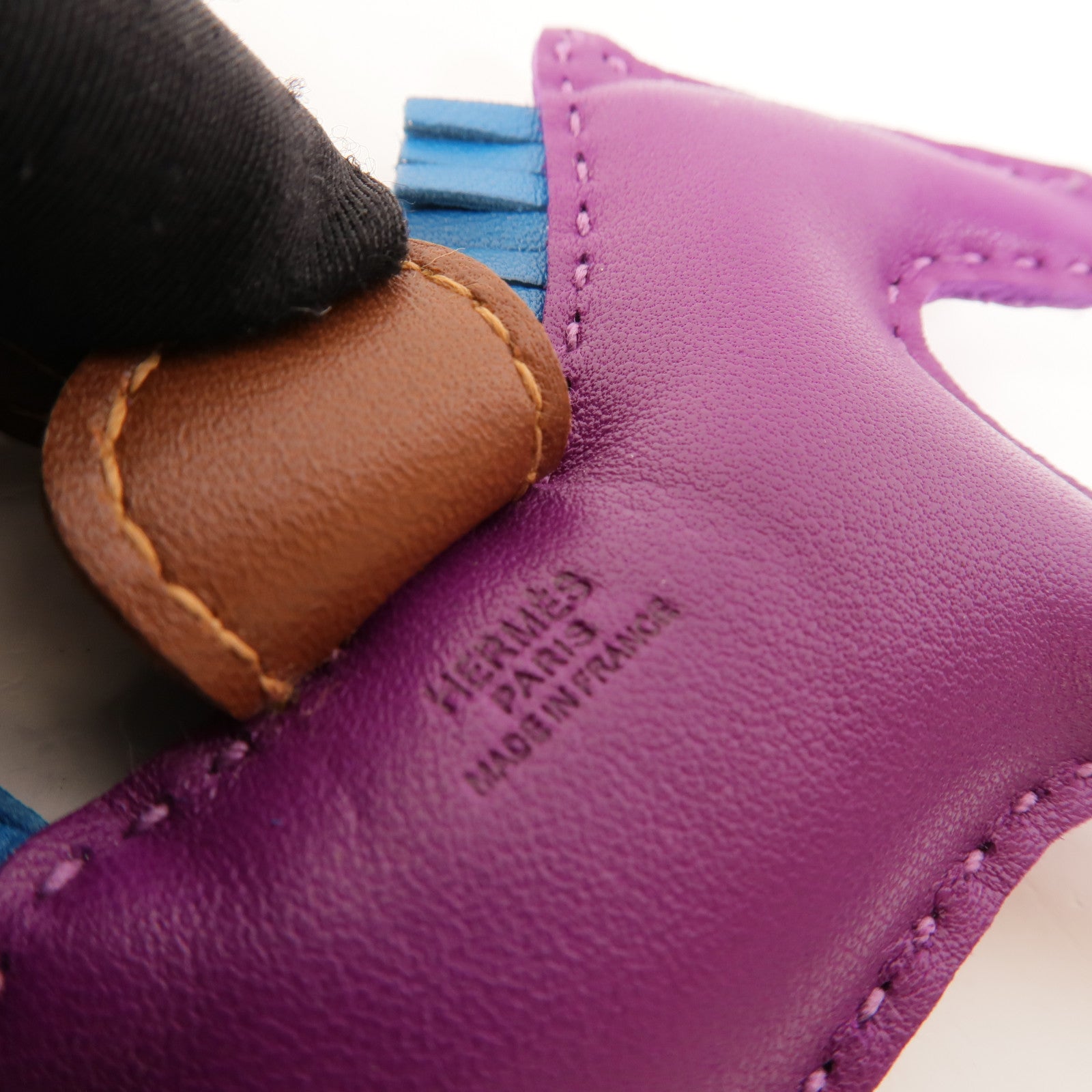 HERMES Milo皮革Rodeo PM掛飾
