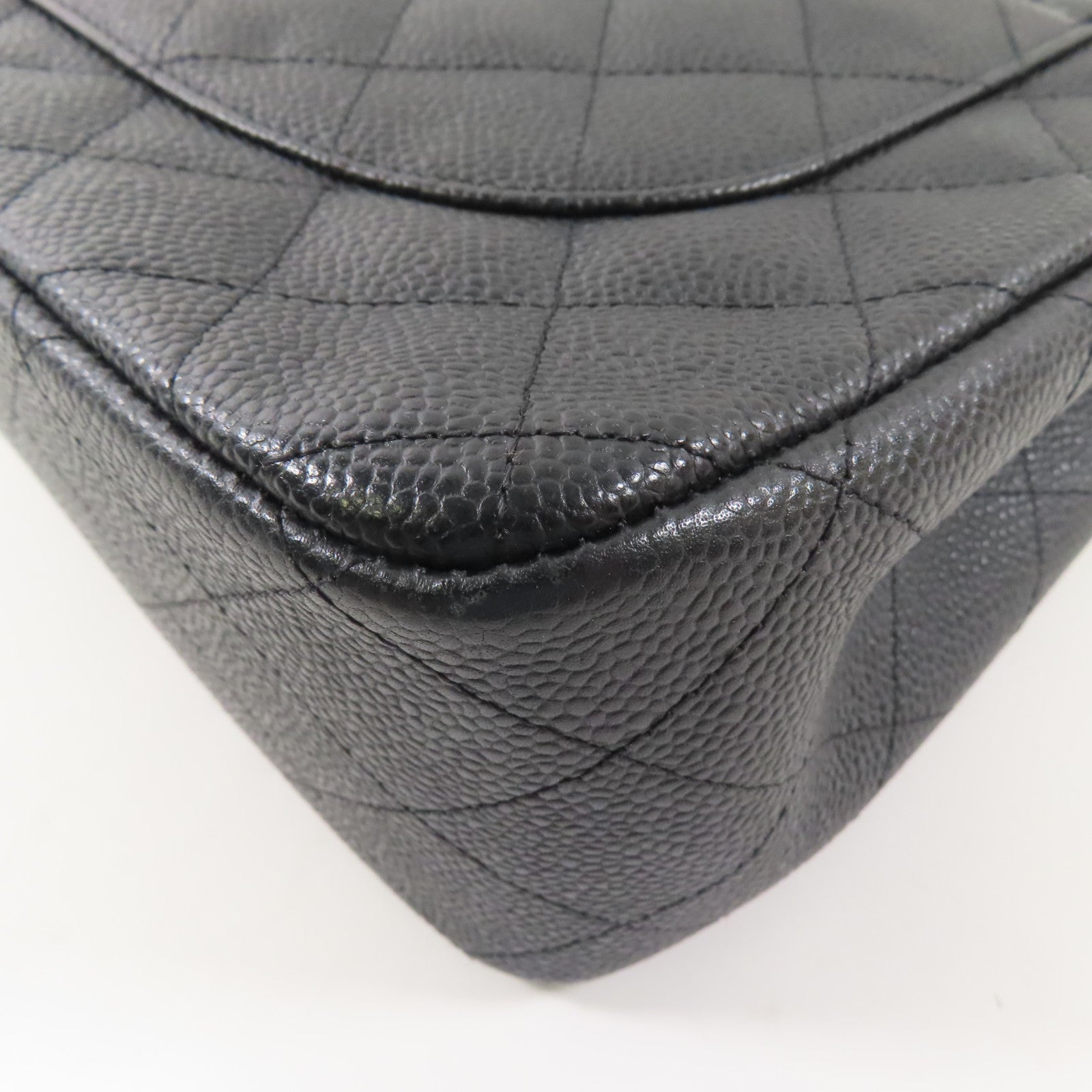 CHANEL CC SHW Large Classic Shoulder Bag A58600 Calfskin Leather