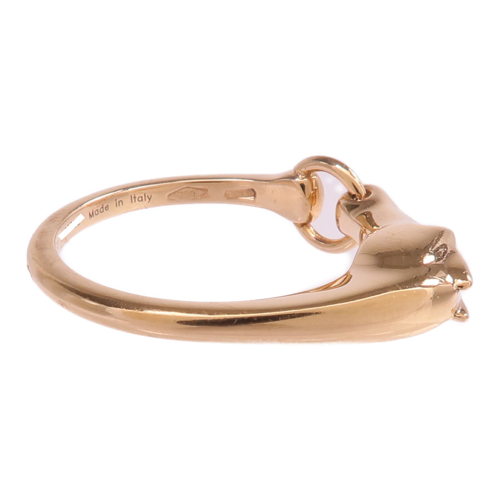 HERMES 18K玫瑰金Galop Ring鑽石戒指