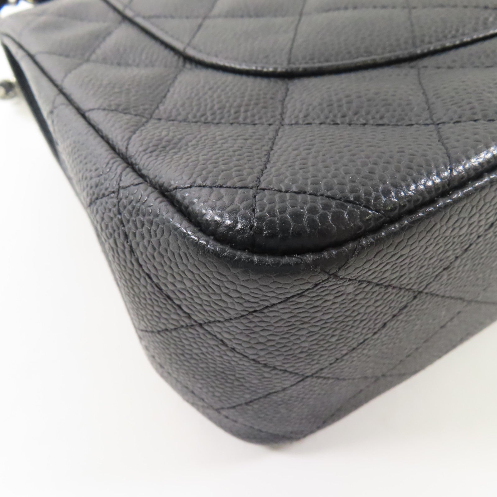 CHANEL CC SHW Large Classic Shoulder Bag A58600 Calfskin Leather