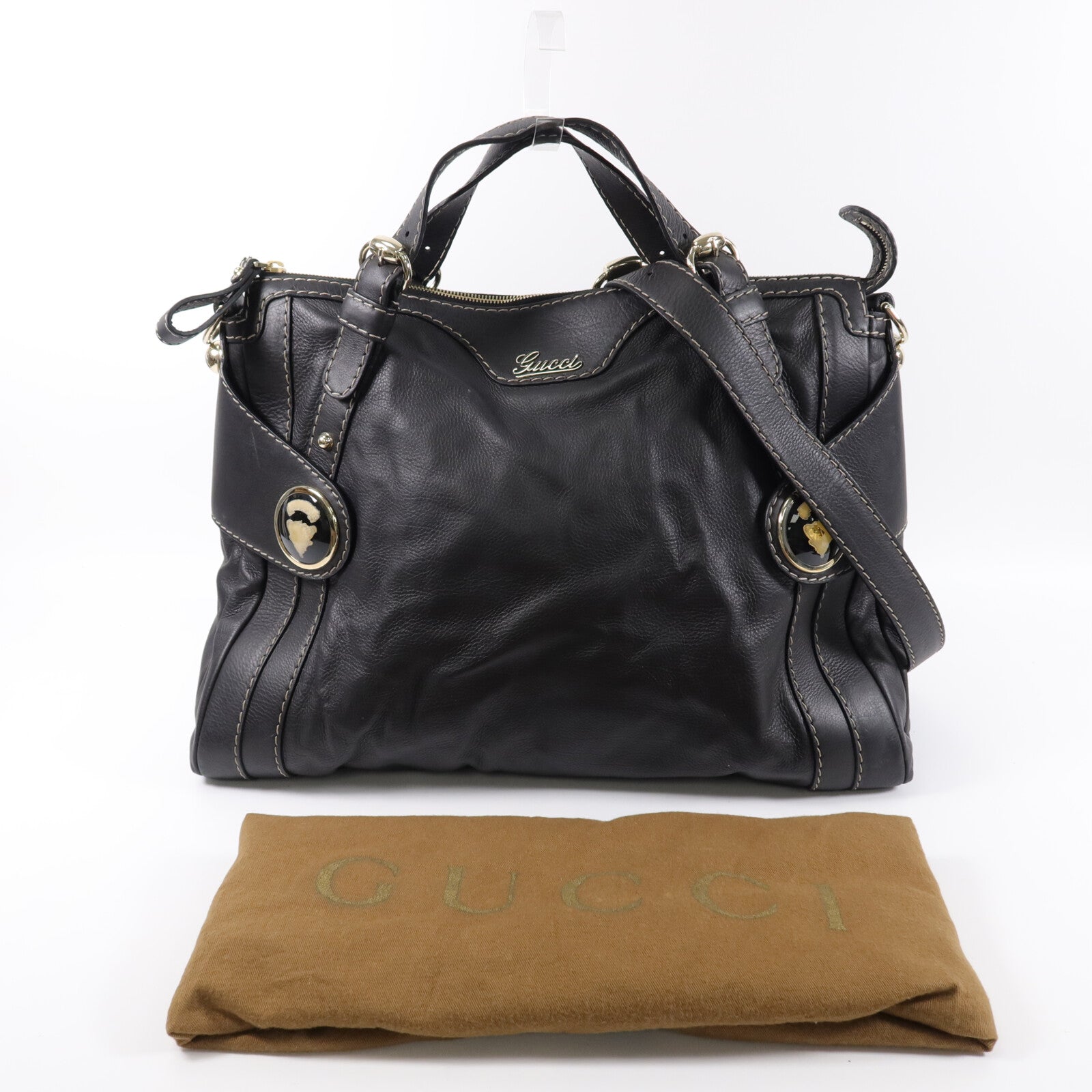 GUCCI 牛皮皮革Sukey手挽肩背兩用袋