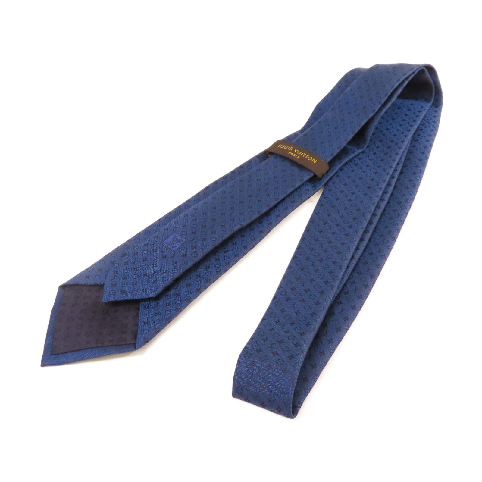 LOUIS VUITTON 絲質Necktie領帶寶藍色