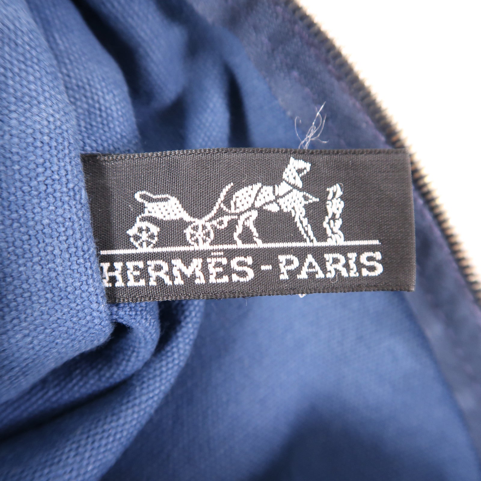 HERMES 帆布Tote Bag銀扣手挽袋