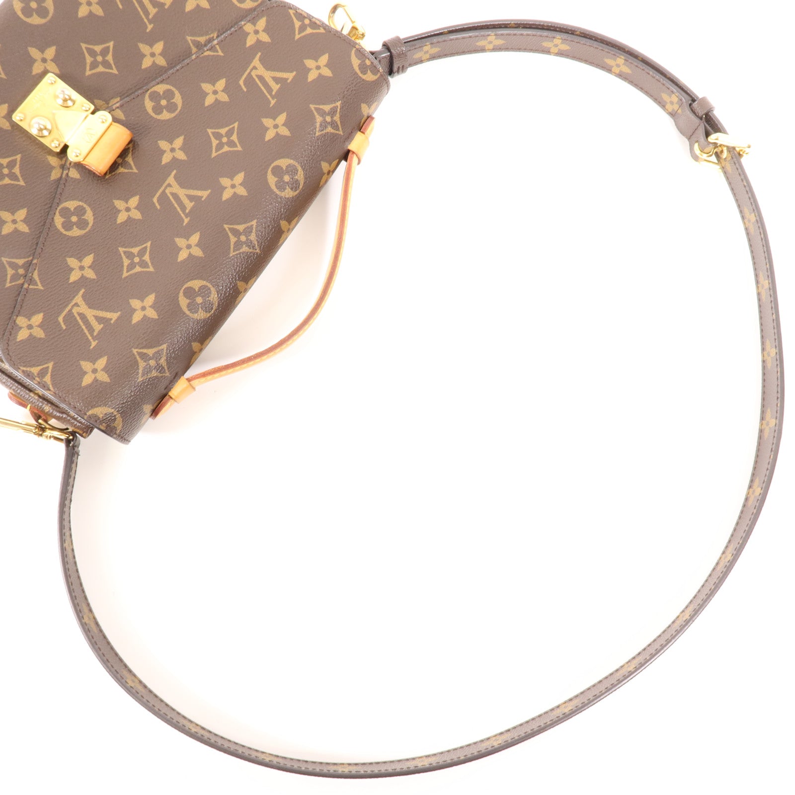 LOUIS VUITTON Monogram Pochette Metis MM金扣手挽肩背兩用袋
