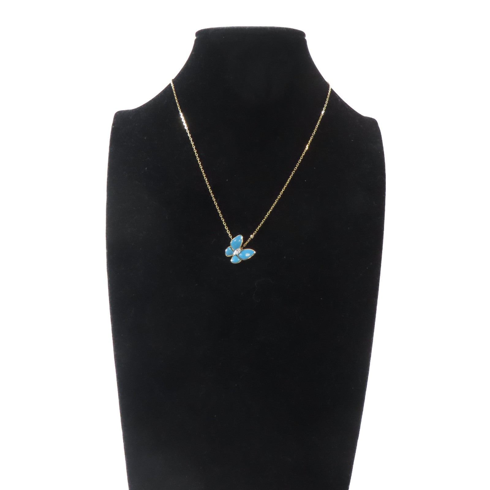Van Cleef & Arpels 【激減優惠】18K黃金Two Butterfly項鍊#40cm