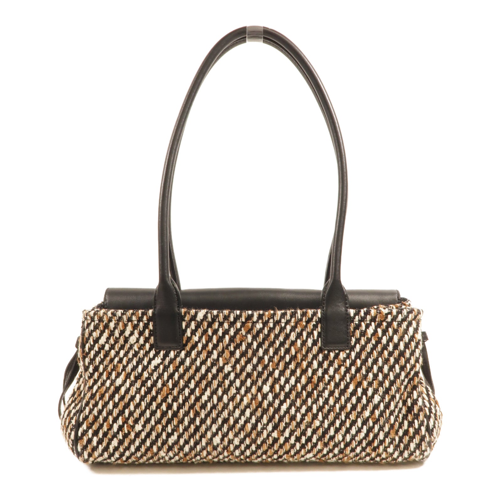 CHANEL Tweed/牛皮皮革Small Shopping Bag肩背袋