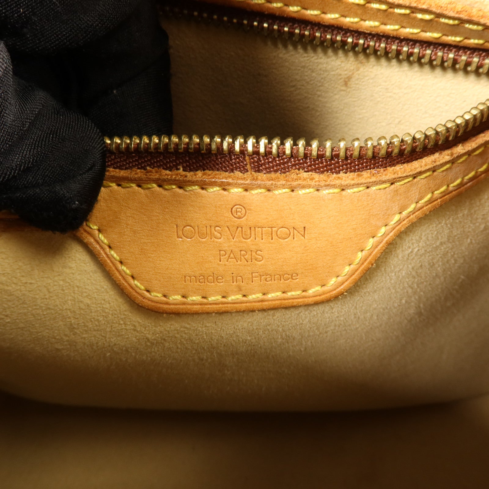 LOUIS VUITTON Monogram Looping MM金扣肩背袋棕色