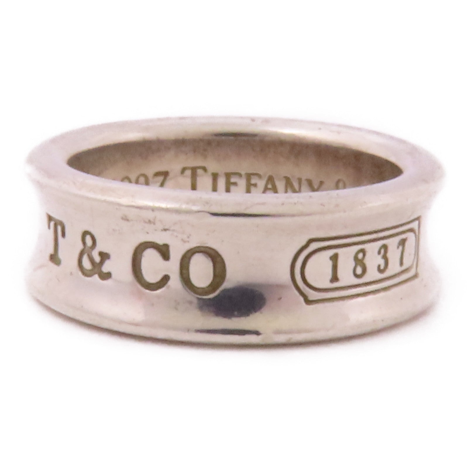 TIFFANY＆CO 925純銀1837 Ring戒指US#5.75
