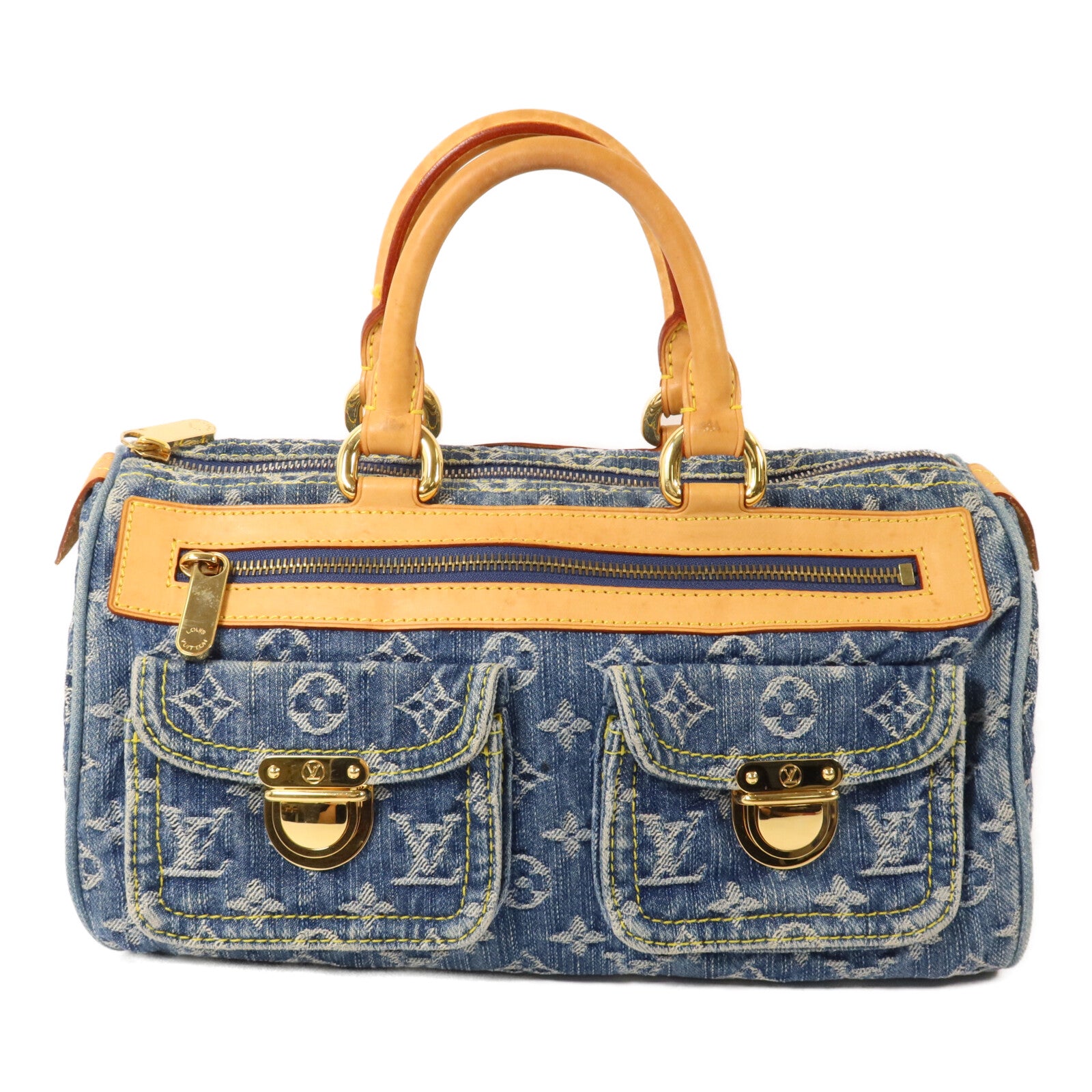 LOUIS VUITTON Monogram Denim Neo Speedy手挽袋