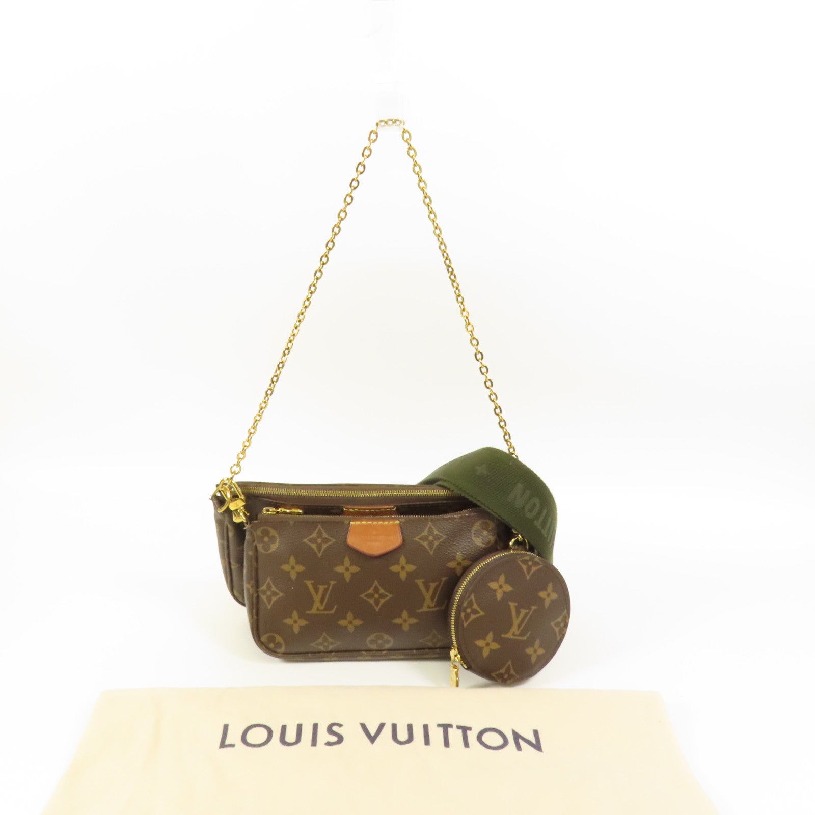 LOUIS VUITTON Monogram Multi Pochette Accessoires金扣肩背袋