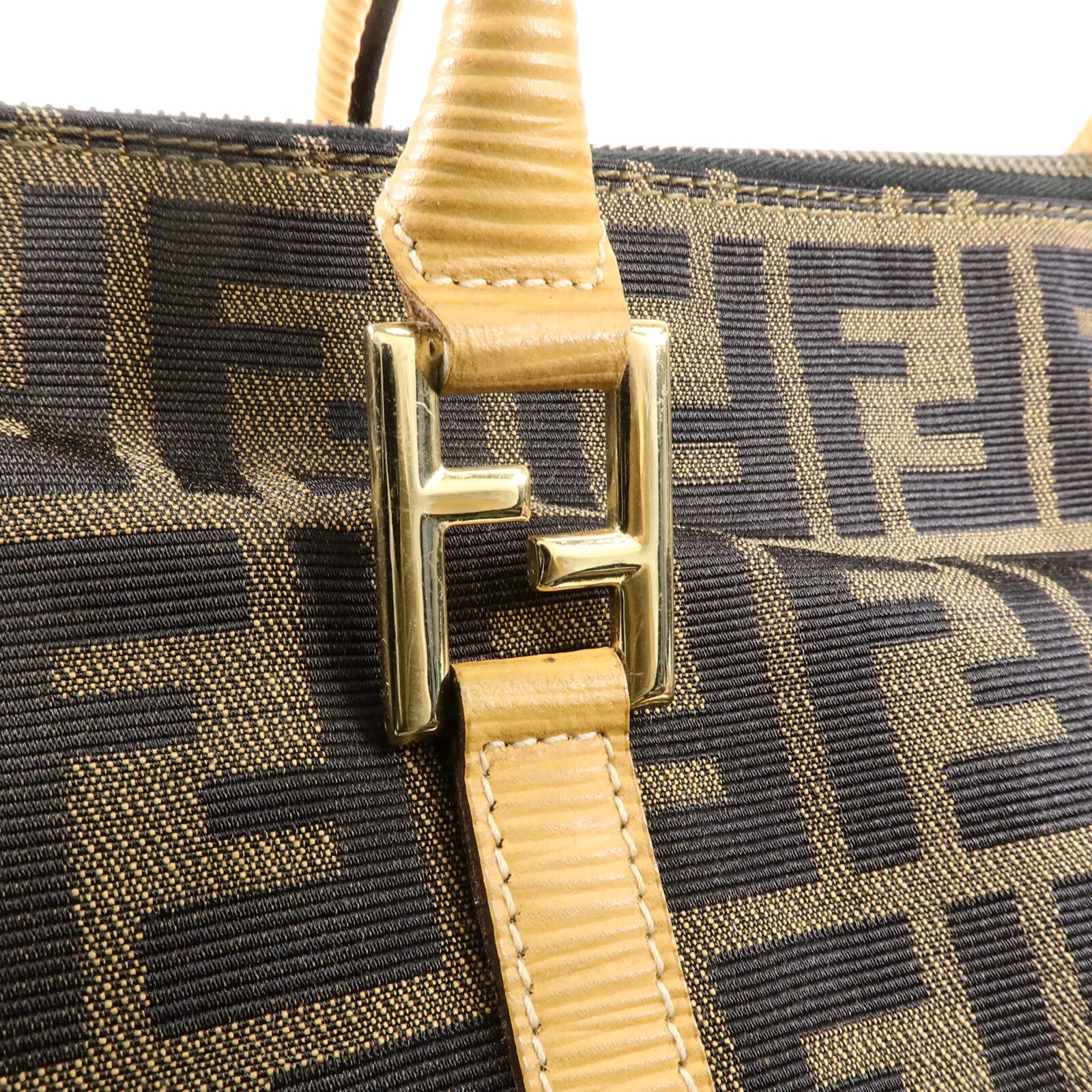 FENDI 帆布Vintage Shoulder Bag手挽肩背兩用袋