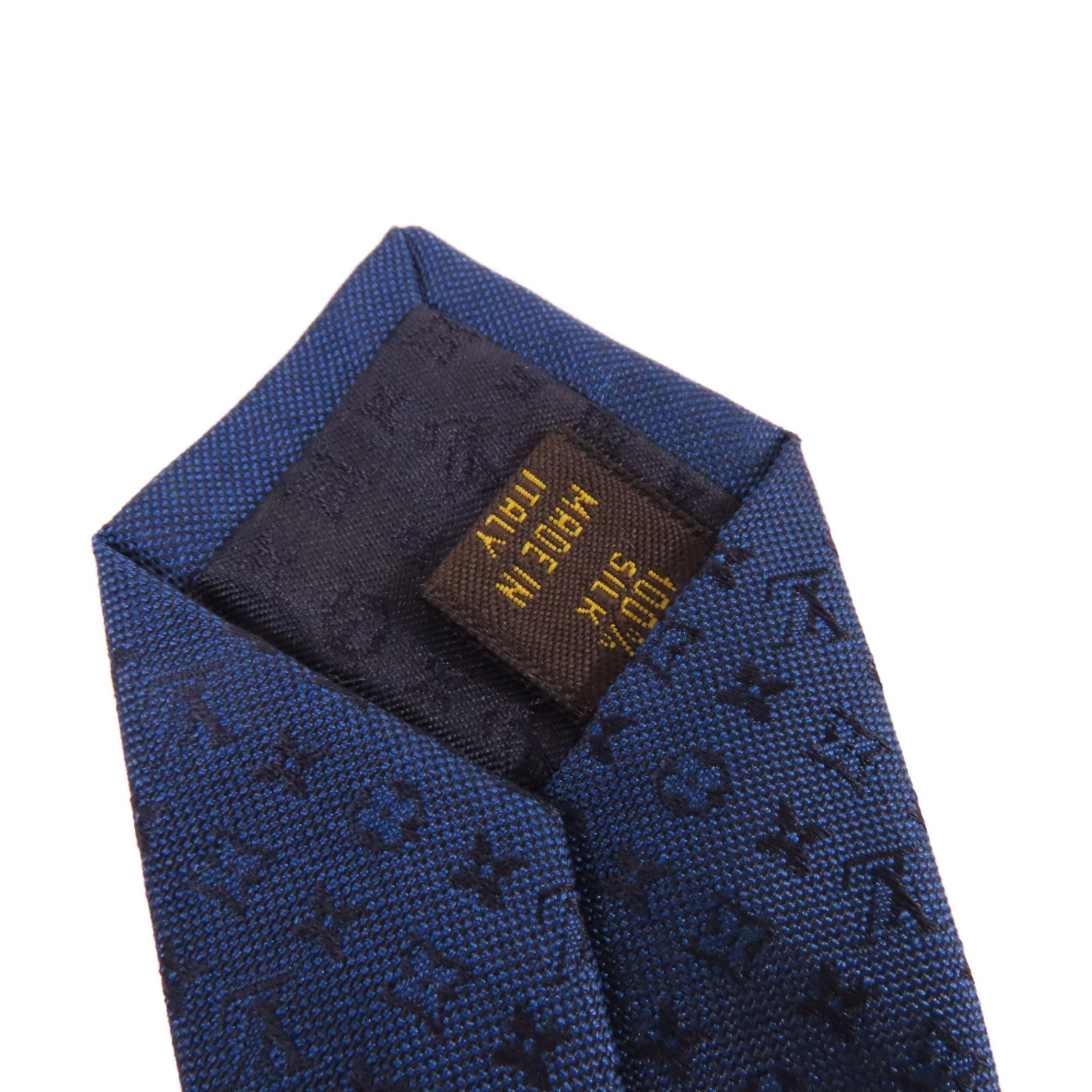 LOUIS VUITTON 絲質Necktie領帶寶藍色