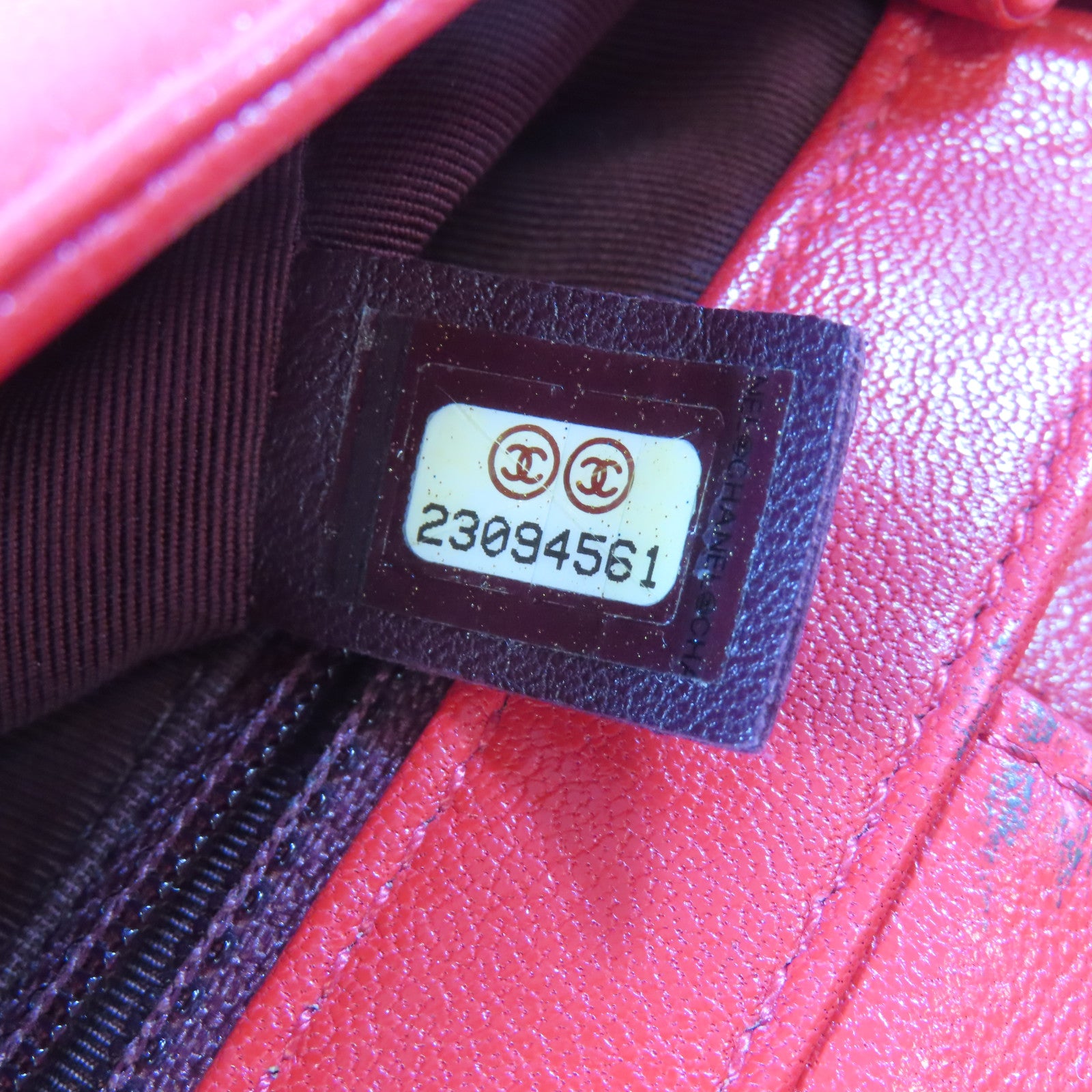 CHANEL 【激減優惠】菱格牛皮皮革Chain Shoulder金扣肩背袋紅色