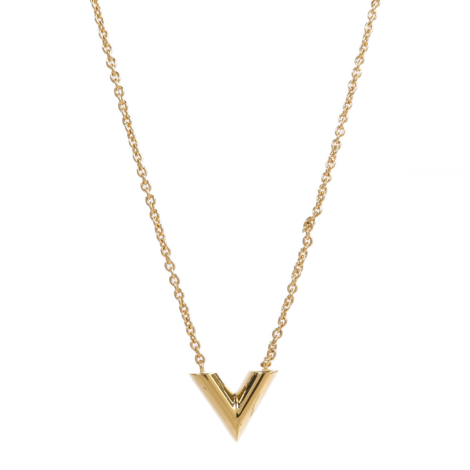 LOUIS VUITTON 金屬Essential V Necklace項鍊