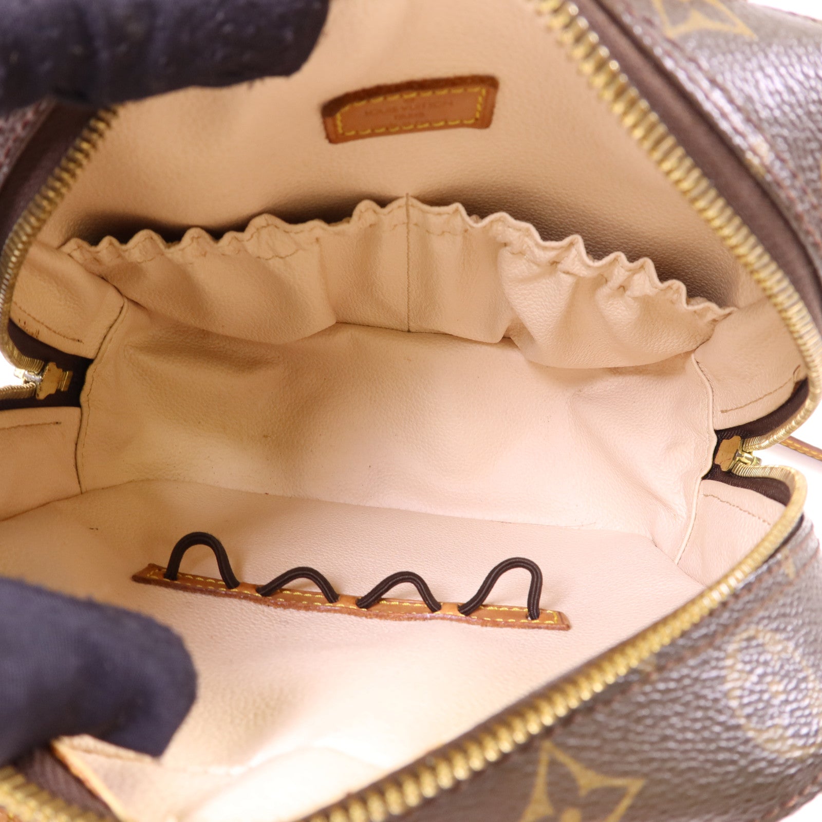 LOUIS VUITTON Monogram Spontini金扣手挽肩背兩用袋棕色