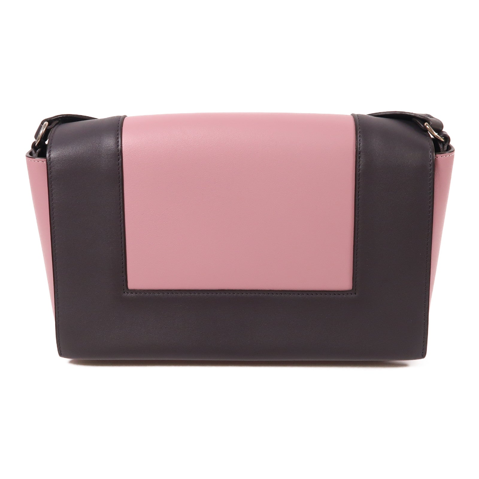 CELINE【激減優惠】 牛皮皮革Frame銀扣肩背袋