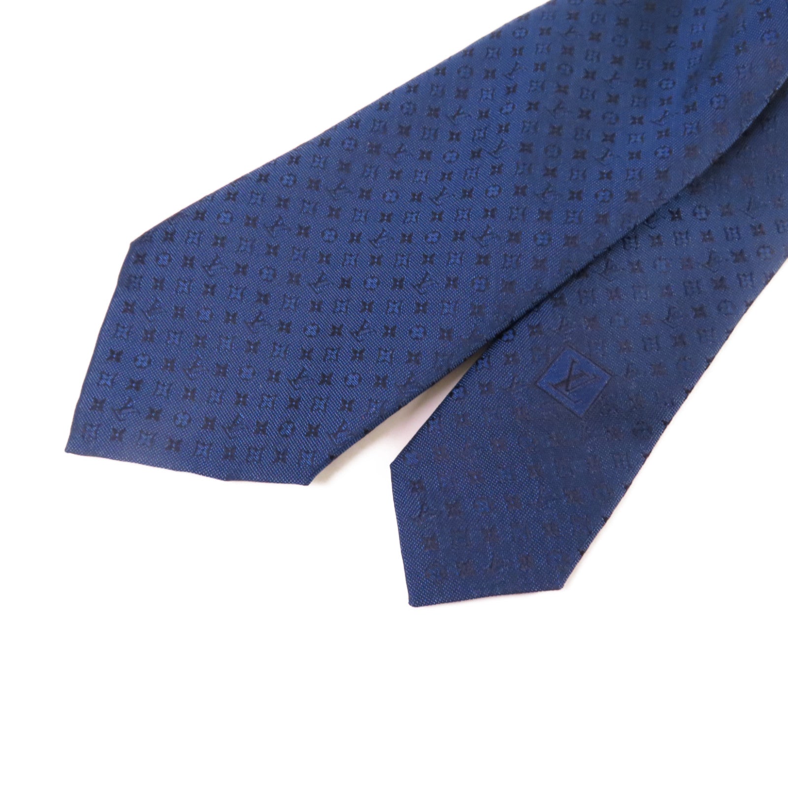 LOUIS VUITTON 絲質Necktie領帶寶藍色