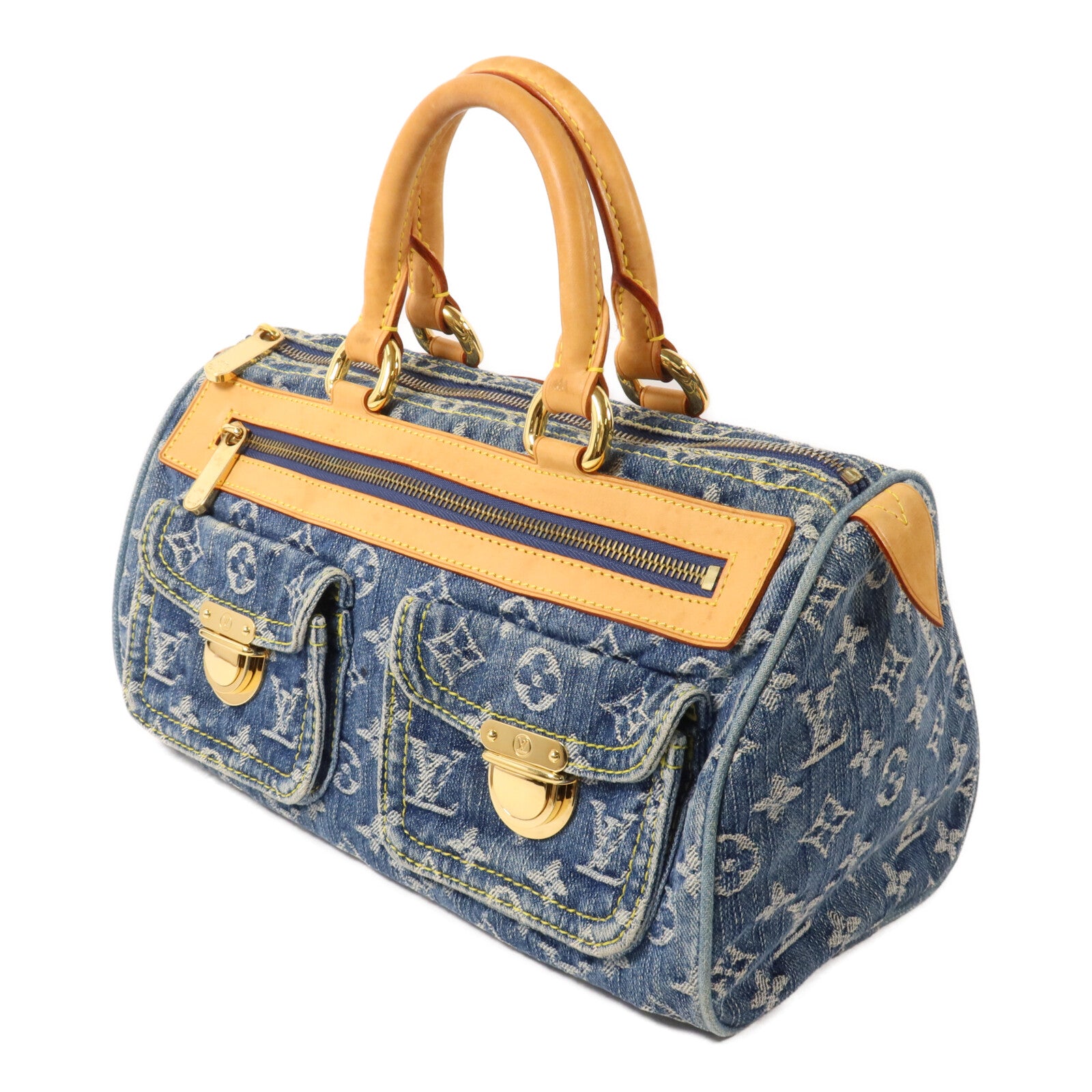 LOUIS VUITTON Monogram Denim Neo Speedy手挽袋