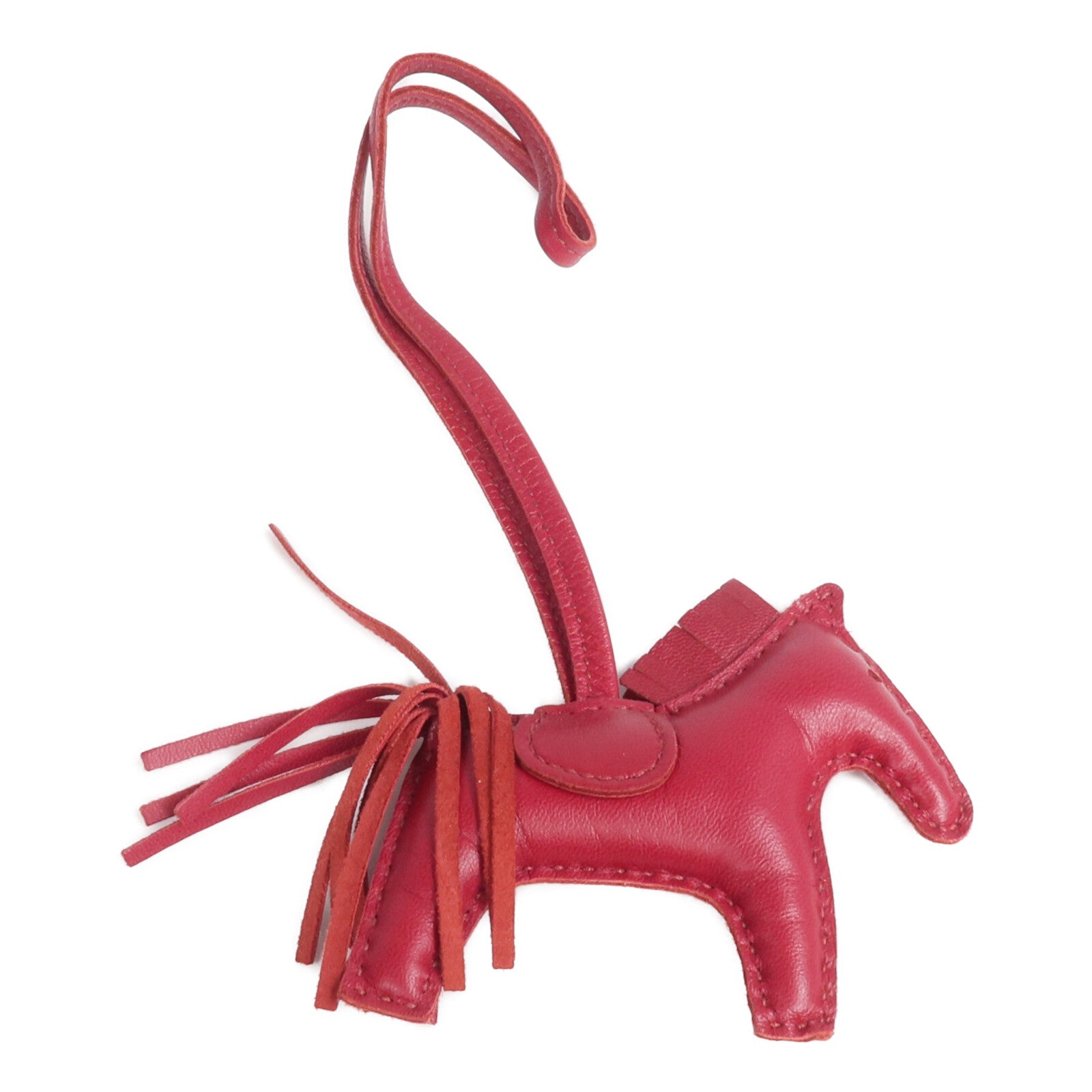 HERMES Milo皮革Rodeo PM掛飾Rubis