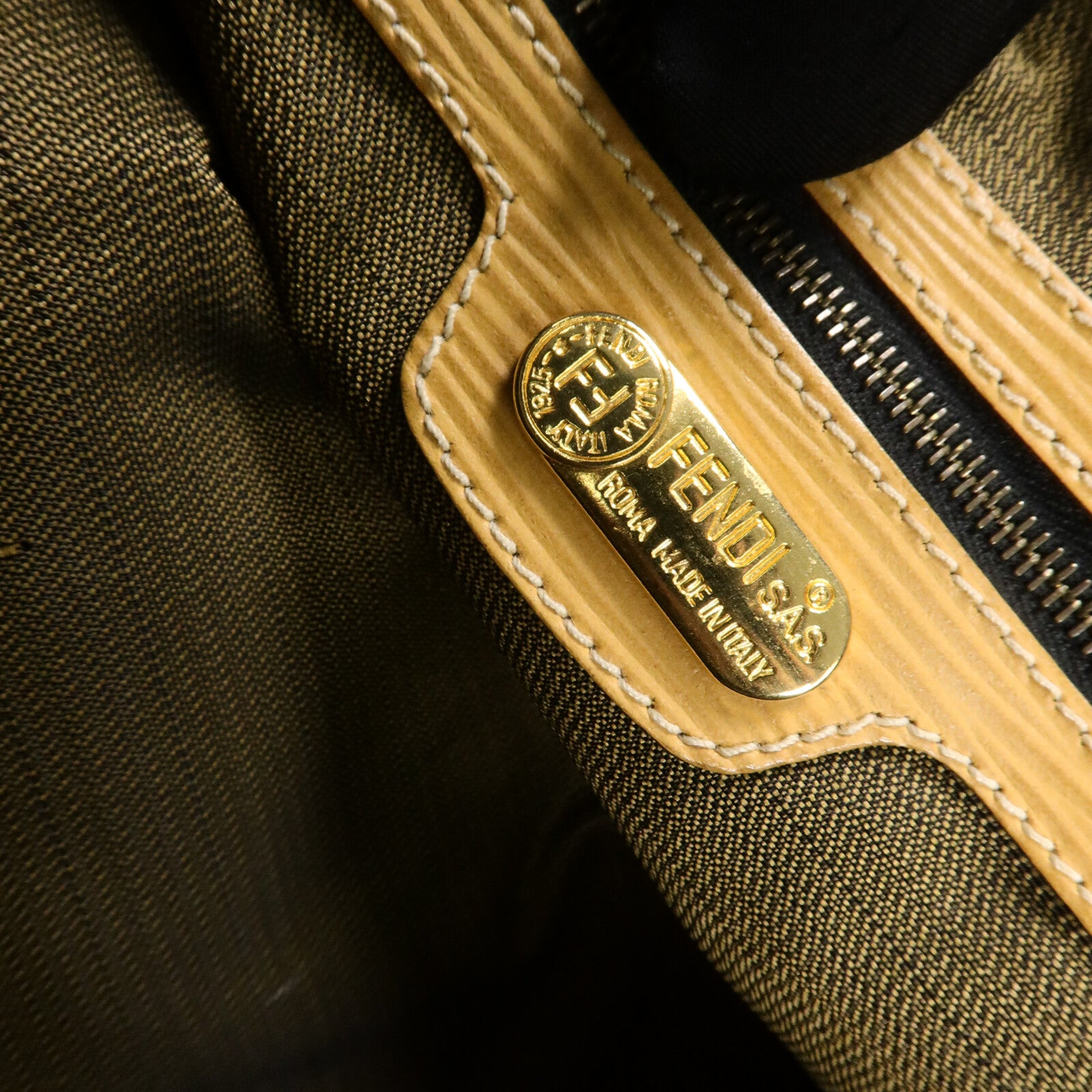 FENDI 帆布Vintage Shoulder Bag手挽肩背兩用袋