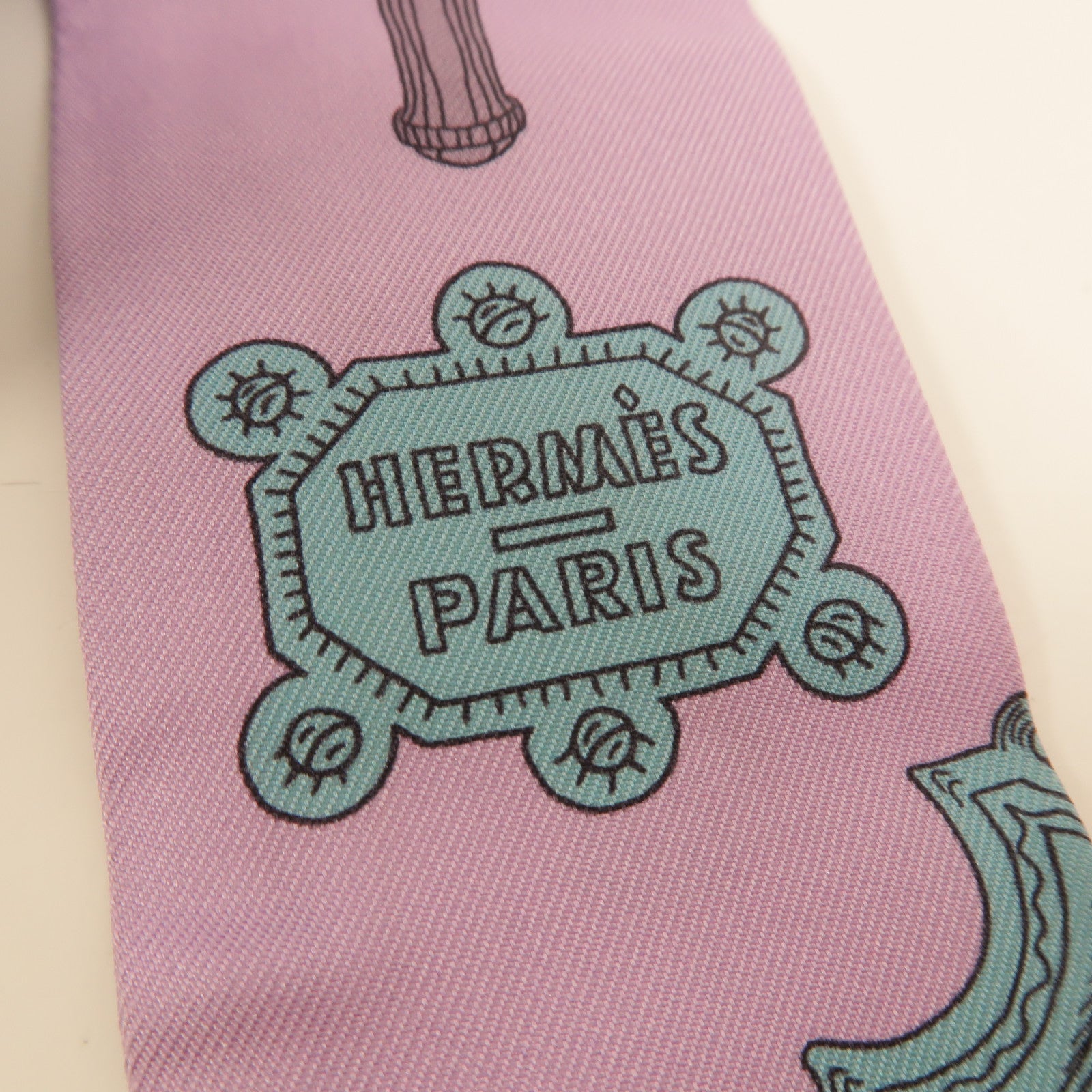 HERMES 絲質Twilly絲巾