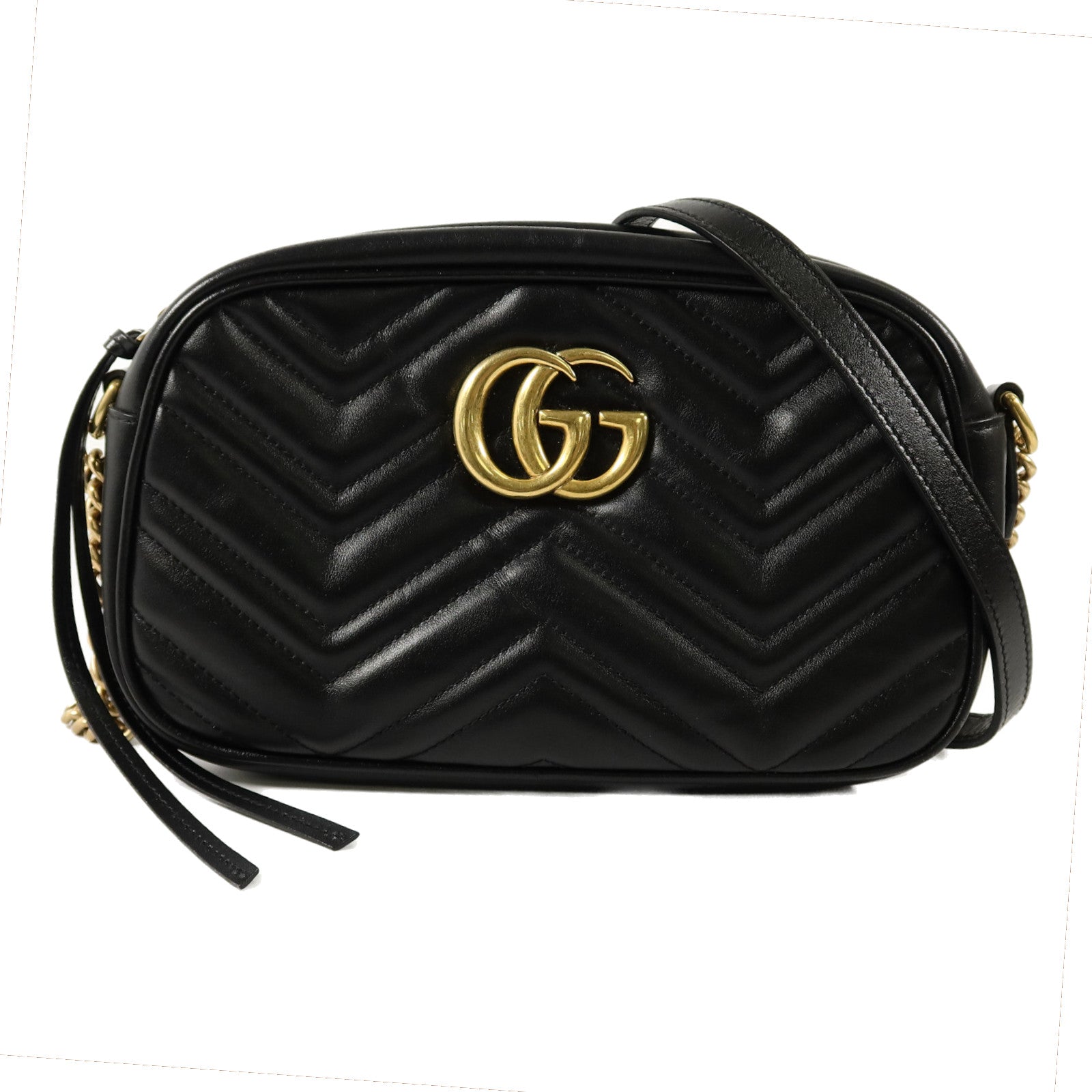 GUCCI 牛皮皮革GG Marmont肩背袋