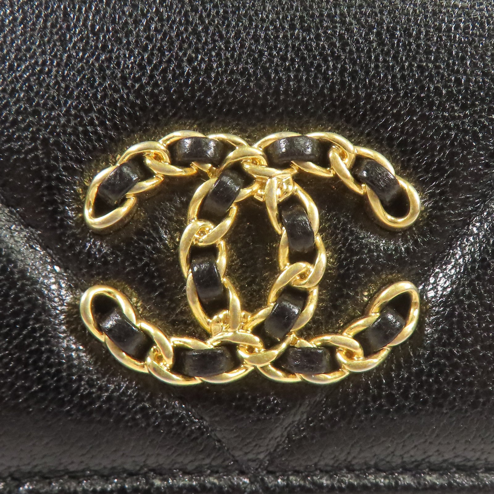 CHANEL 牛皮皮革Wallet金扣長錢包