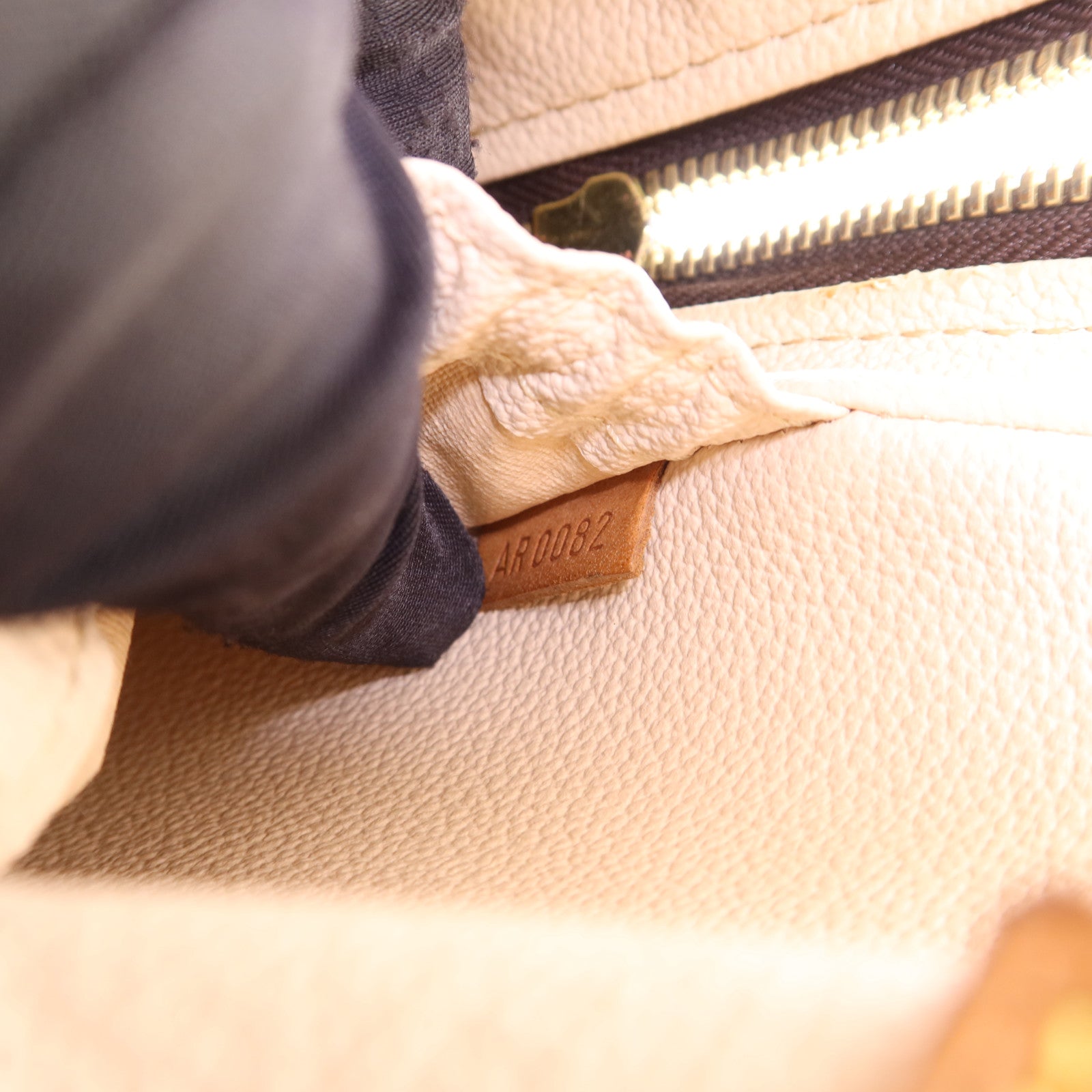 LOUIS VUITTON Monogram Spontini金扣手挽肩背兩用袋棕色