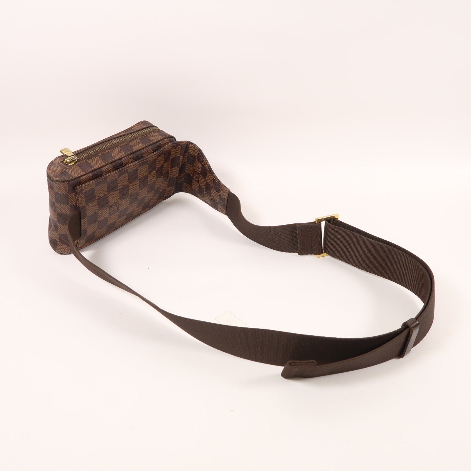 LOUIS VUITTON Damier Geronimos金扣腰包