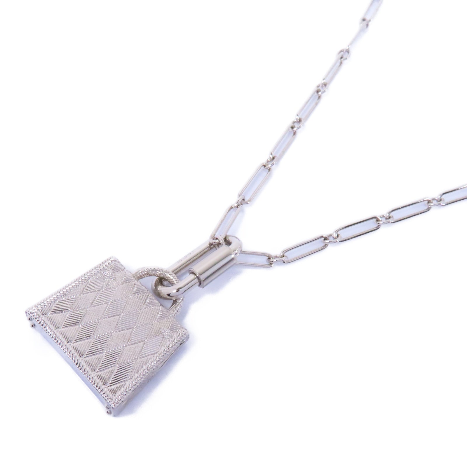 HERMES 【激減優惠】金屬Necklace項鍊銀色