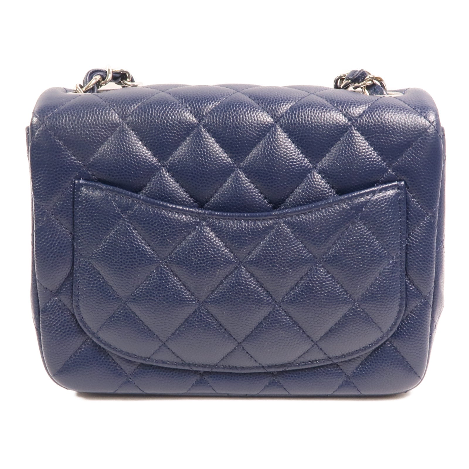 CHANEL 牛皮皮革Classic 17銀扣鏈帶肩背袋