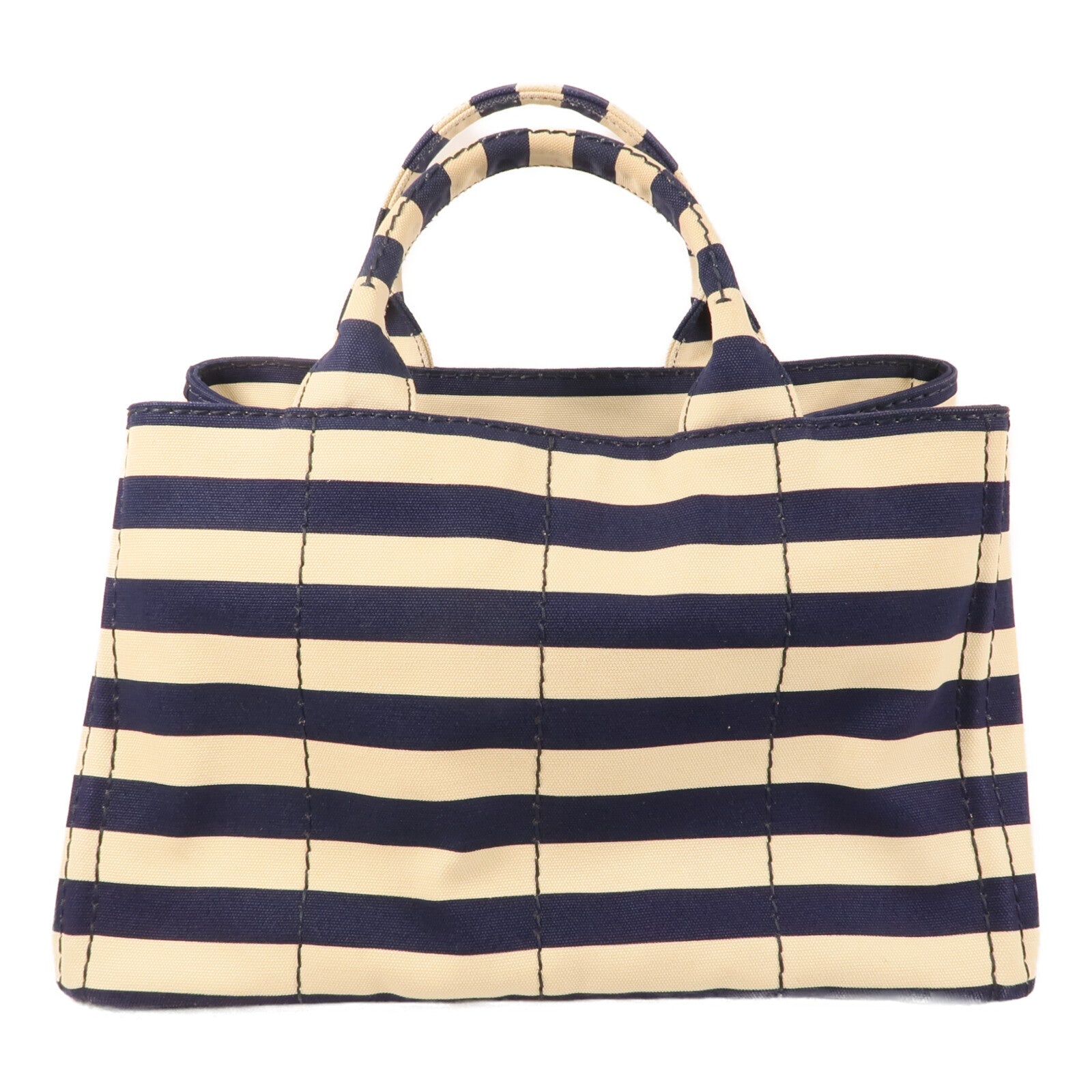 PRADA 帆布Canapa Handbag金扣手挽袋